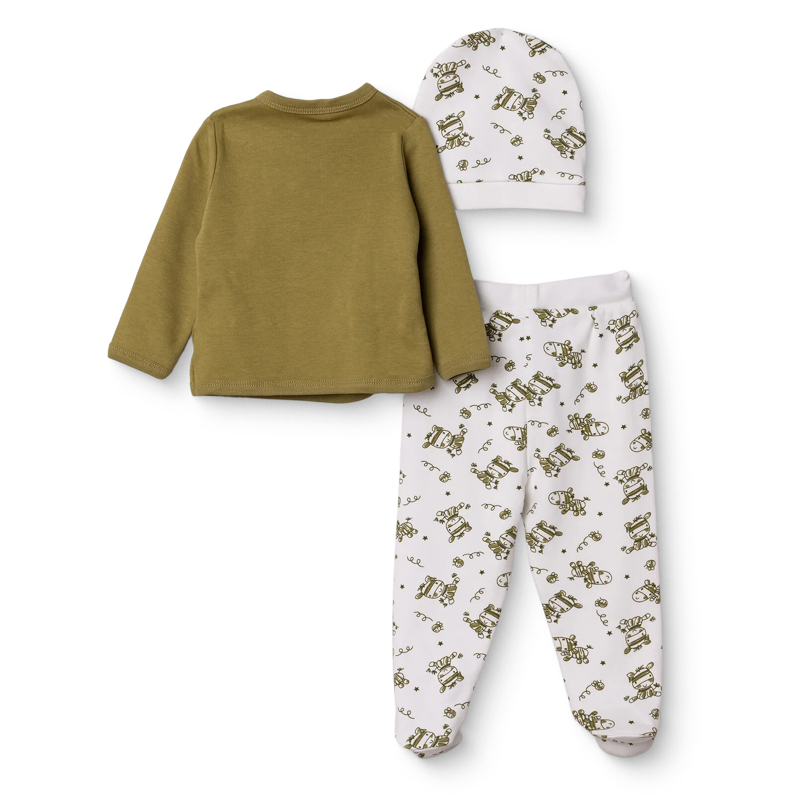 Erkek Bebek Yenidoğan Zıbın-Şapka-Patikli V Yaka Uzun Kol Erkek Bebek Yenidoğan Zıbın-Şapka-Patikli V Yaka Uzun Kol