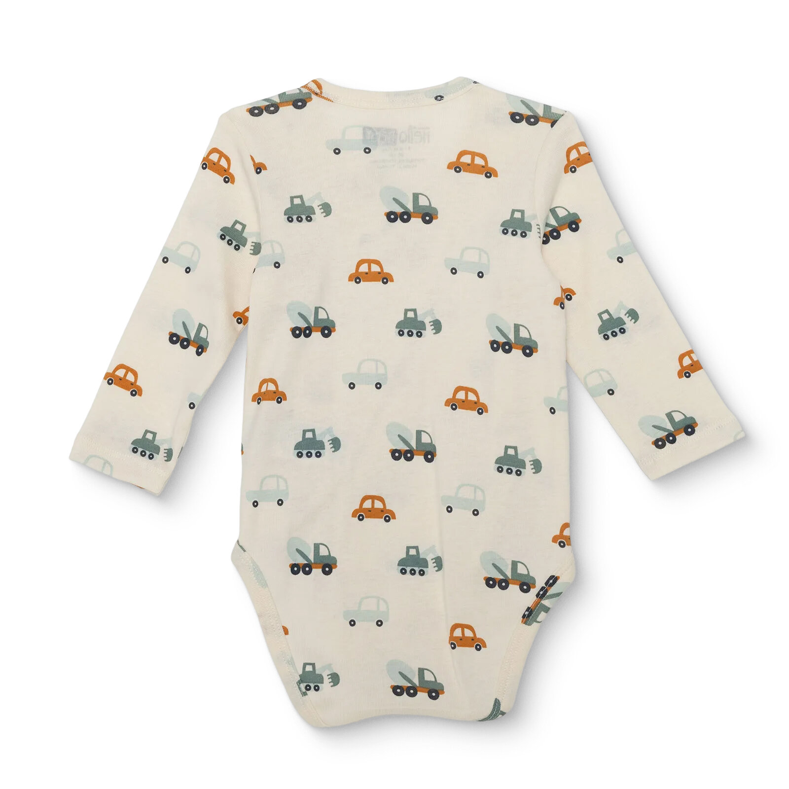 Erkek Bebek Zıbın Body İnterlok V Yaka Uzun Kol