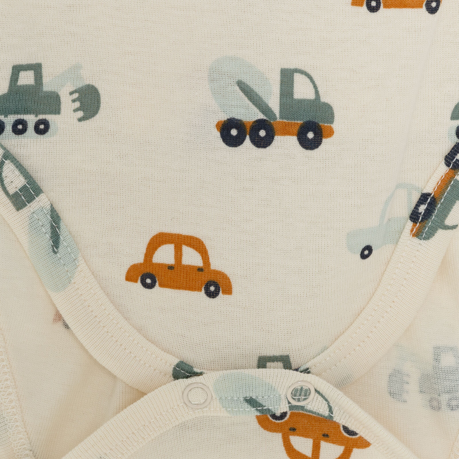 Erkek Bebek Zıbın Body İnterlok V Yaka Uzun Kol