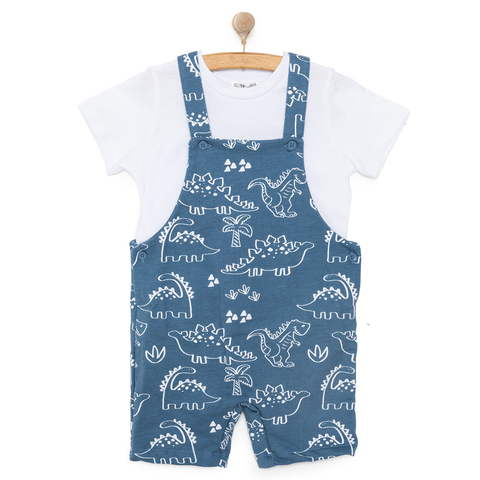 Erkek Şort Salopet-Tshirt Erkek Bebek