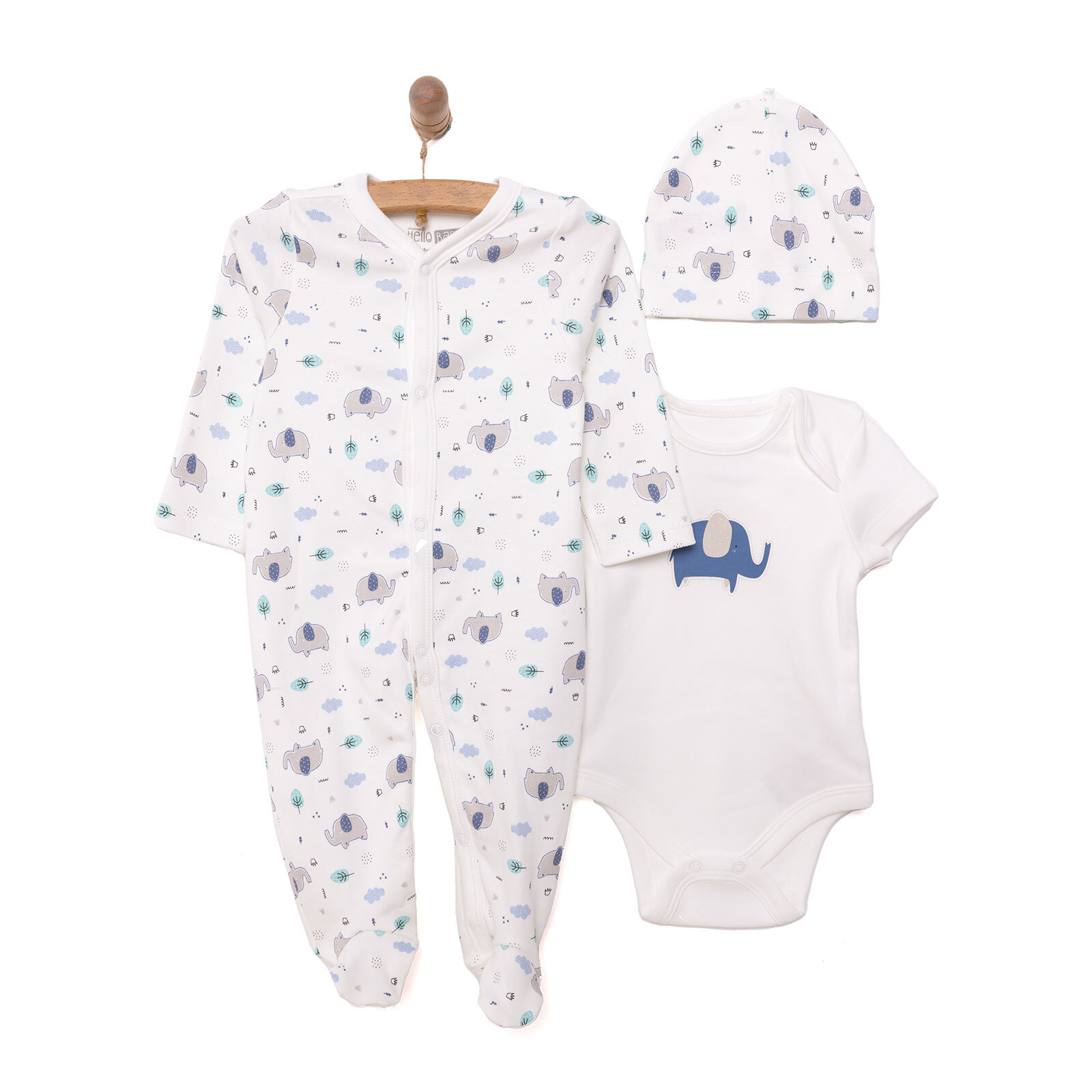 Erkek Bebek Yenidoğan Tulum Body Şapka %100 Pamuk Çıtçıtlı Bisiklet Yaka Uzun Kol Patikli Ekru Erkek Bebek Yenidoğan Tulum Body Şapka %100 Pamuk Çıtçıtlı Bisiklet Yaka Uzun Kol Patikli Ekru