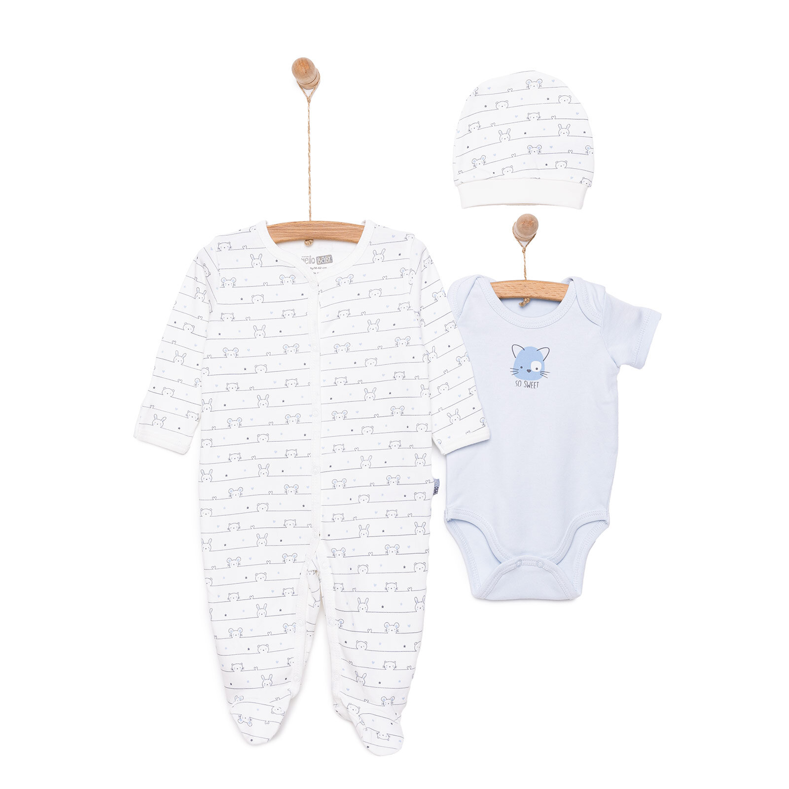 Yenidoğan Tulum-Body-Şapka