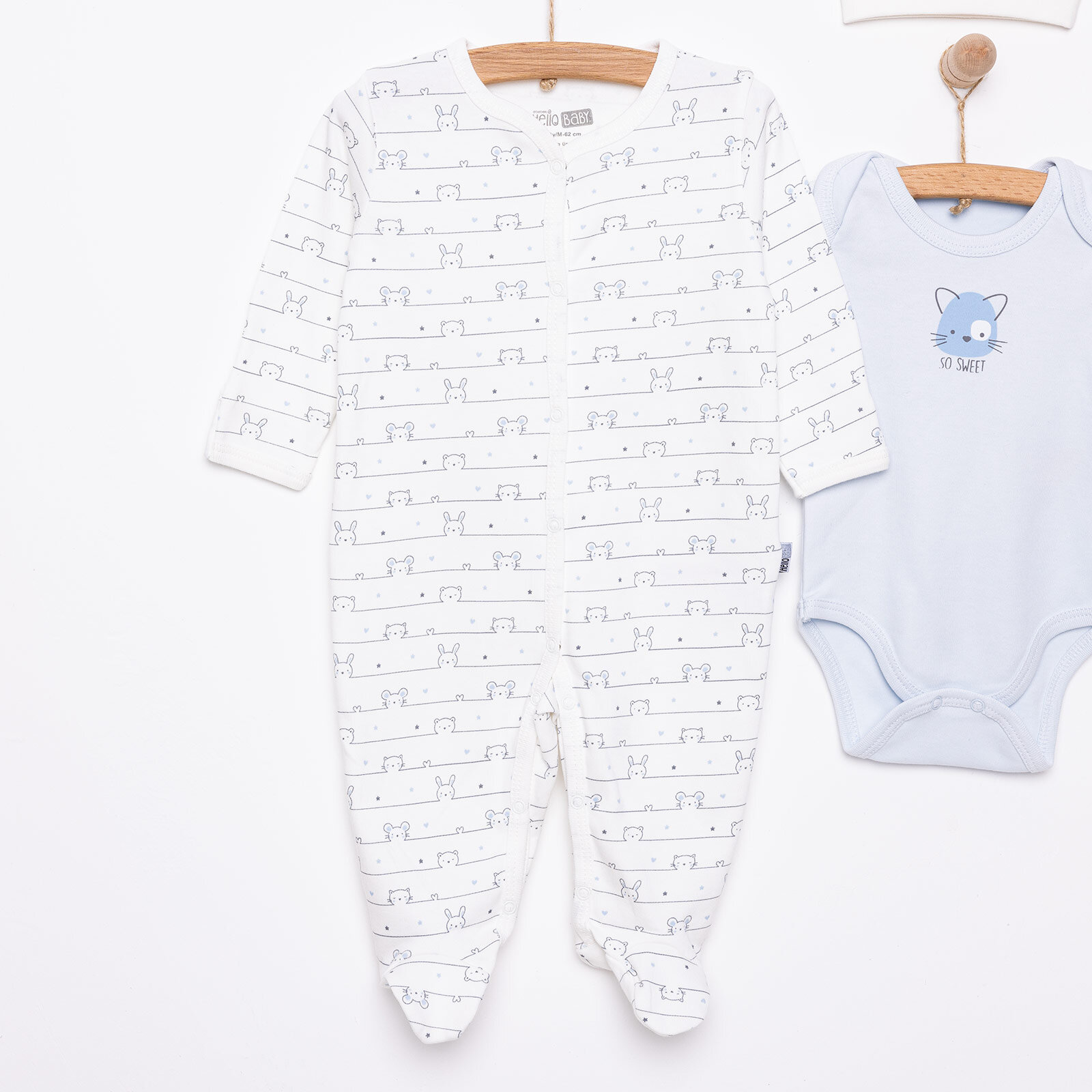 Yenidoğan Tulum-Body-Şapka