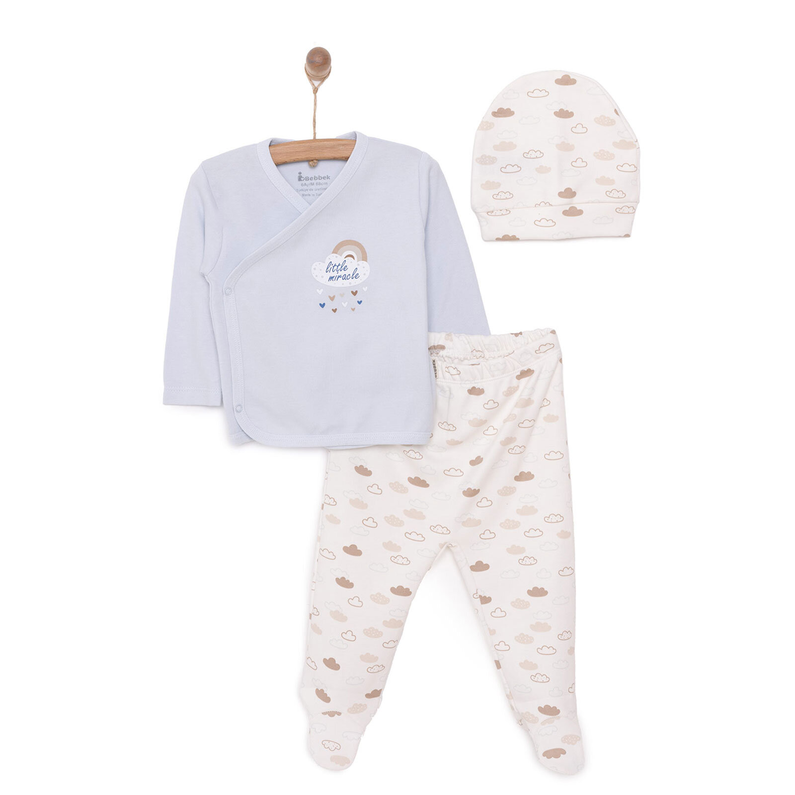 Yenidoğan Zıbın-Şapka-Patikli Alt