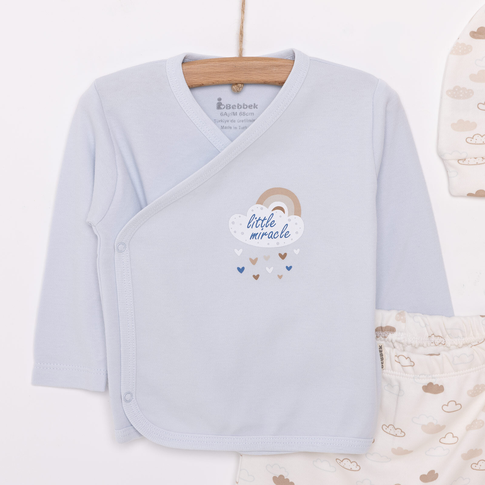 Yenidoğan Zıbın-Şapka-Patikli Alt