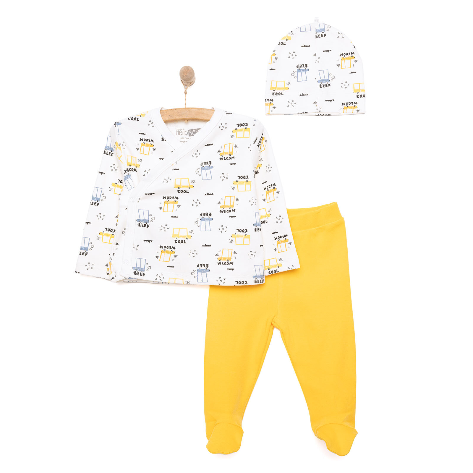 Erkek Zıbın-Şapka-Patikli Alt Erkek Bebek Erkek Zıbın-Şapka-Patikli Alt Erkek Bebek