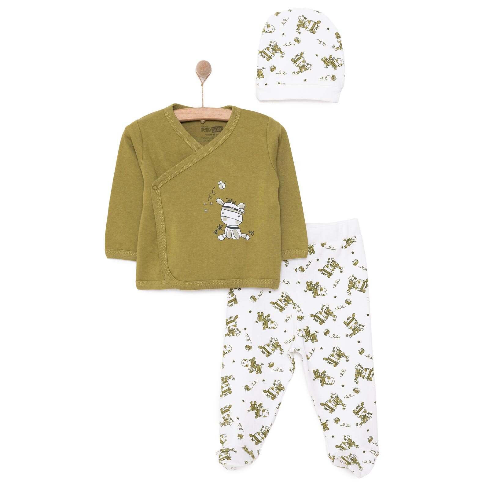 Erkek Zıbın-Şapka-Patikli Alt Erkek Bebek Erkek Zıbın-Şapka-Patikli Alt Erkek Bebek