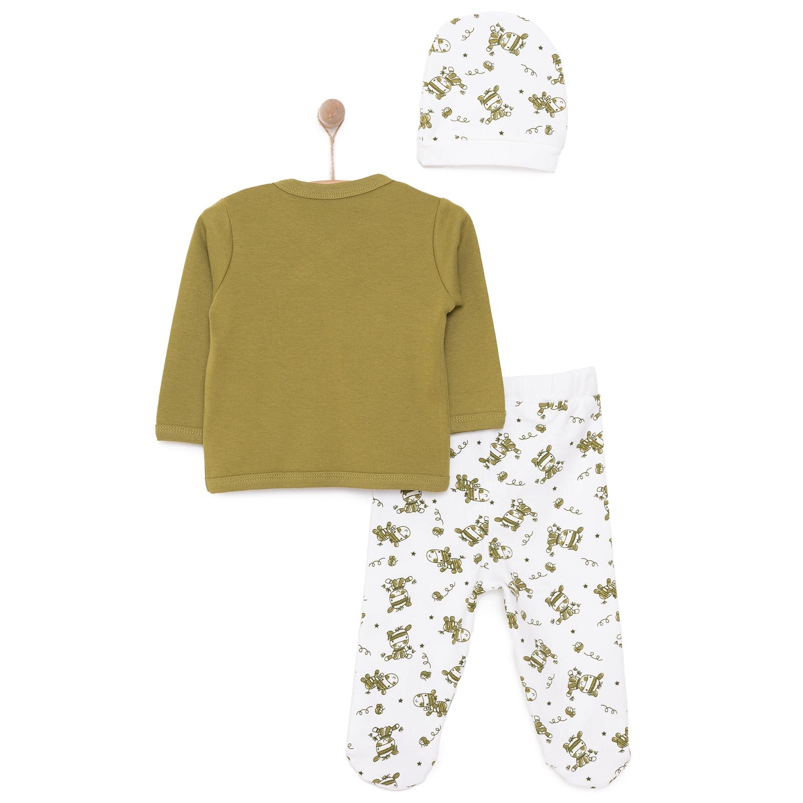 Erkek Zıbın-Şapka-Patikli Alt Erkek Bebek Erkek Zıbın-Şapka-Patikli Alt Erkek Bebek