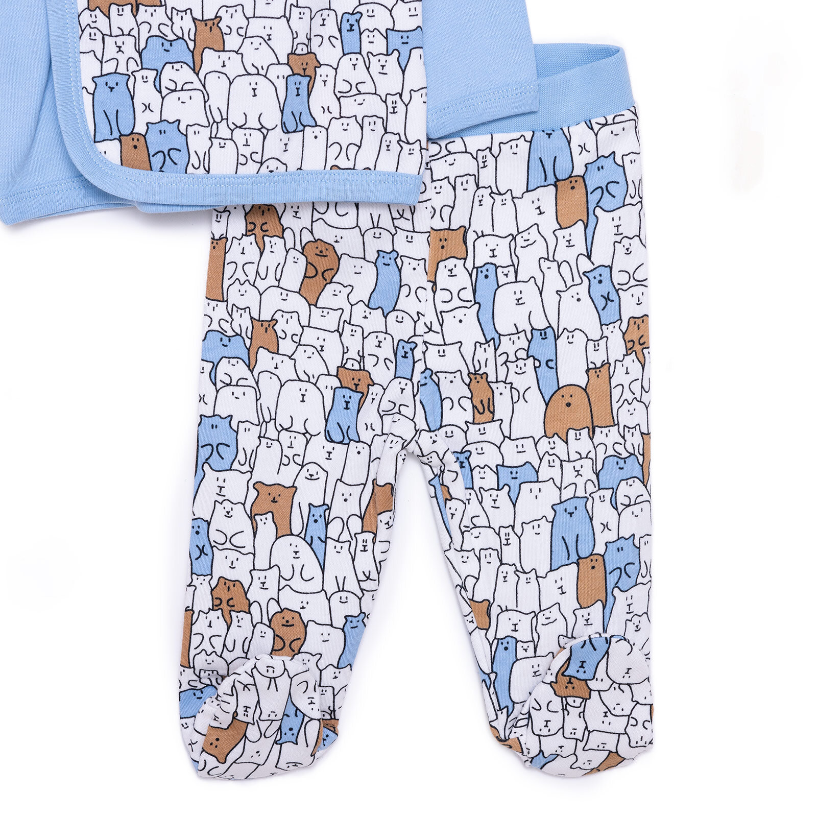 Erkek Zıbın-Şapka-Patikli Alt Erkek Bebek