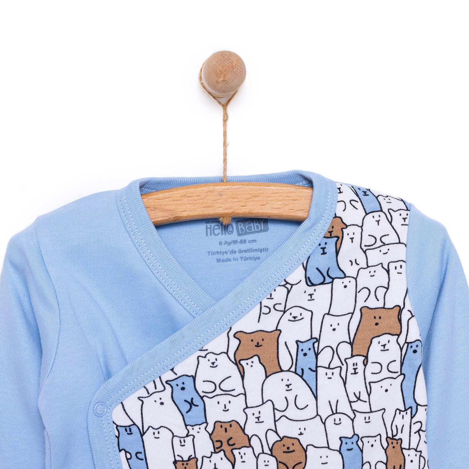 Erkek Zıbın-Şapka-Patikli Alt Erkek Bebek