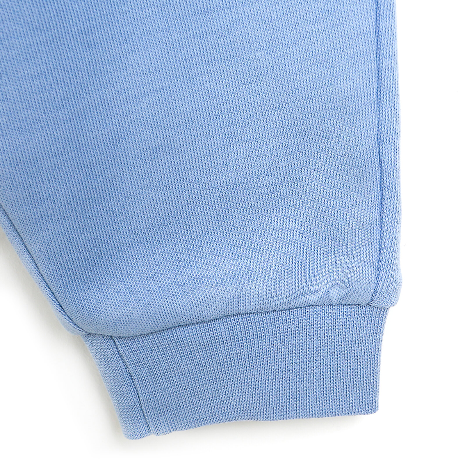 Kız Bebek Eşofman Takım İnterlok Kedi Temalı Bisiklet Yaka Uzun Kol Açık Mavi