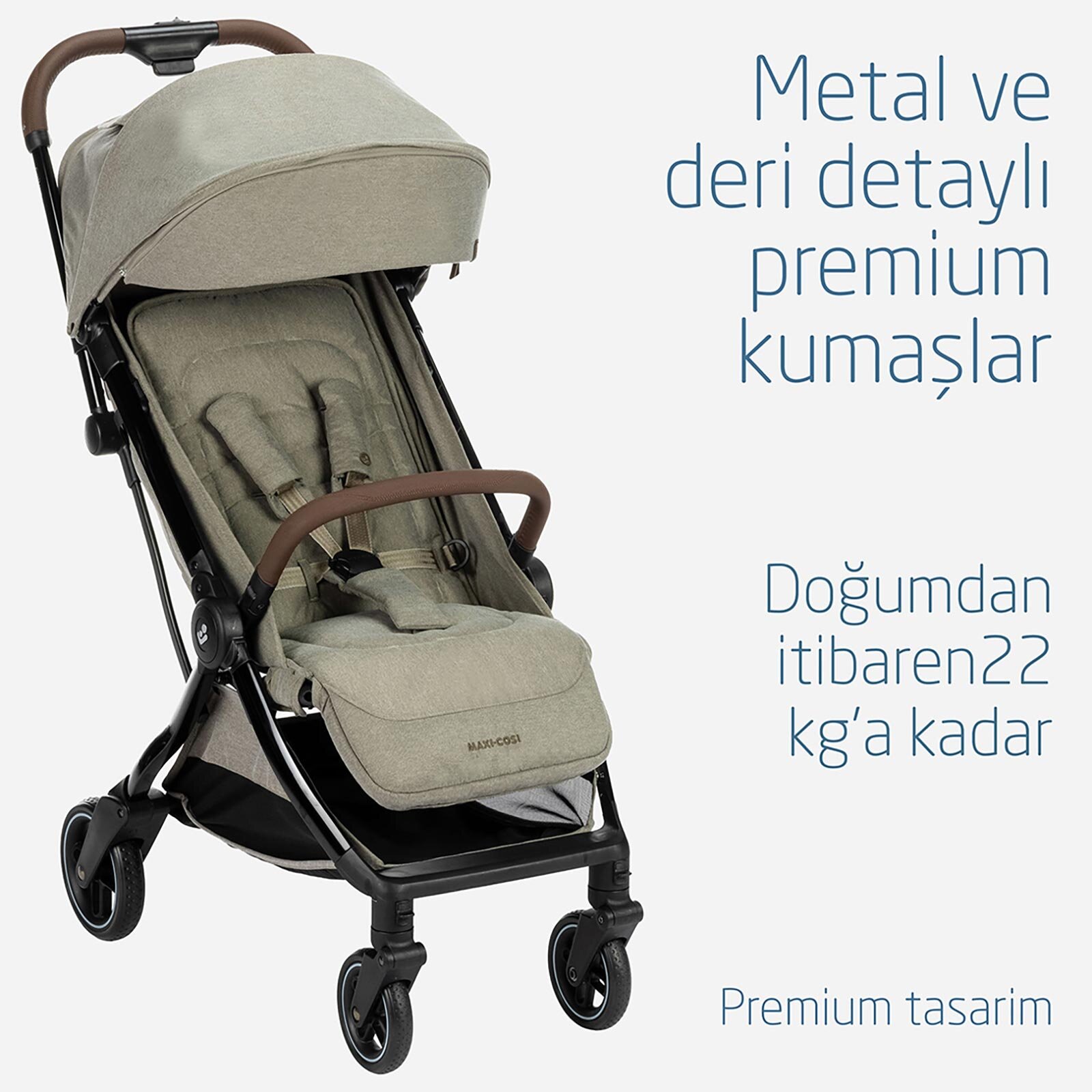 Eva Otomatik Katlanan Kompakt Bebek Arabası