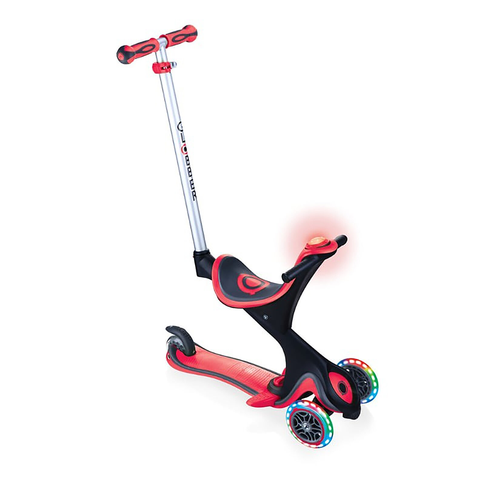 Evo Comfort Play Işıklı Scooter - Kırmızı