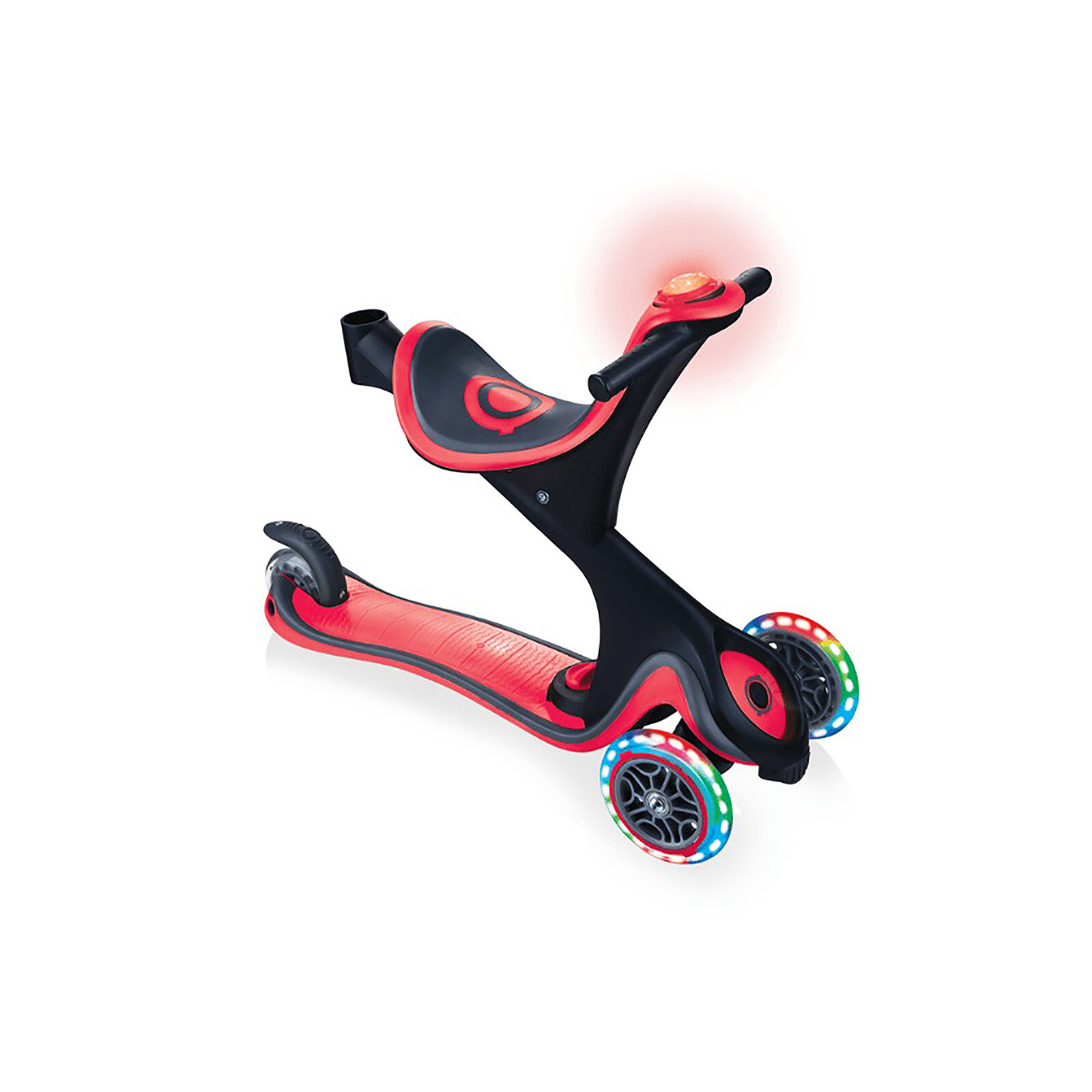 Evo Comfort Play Işıklı Scooter - Kırmızı