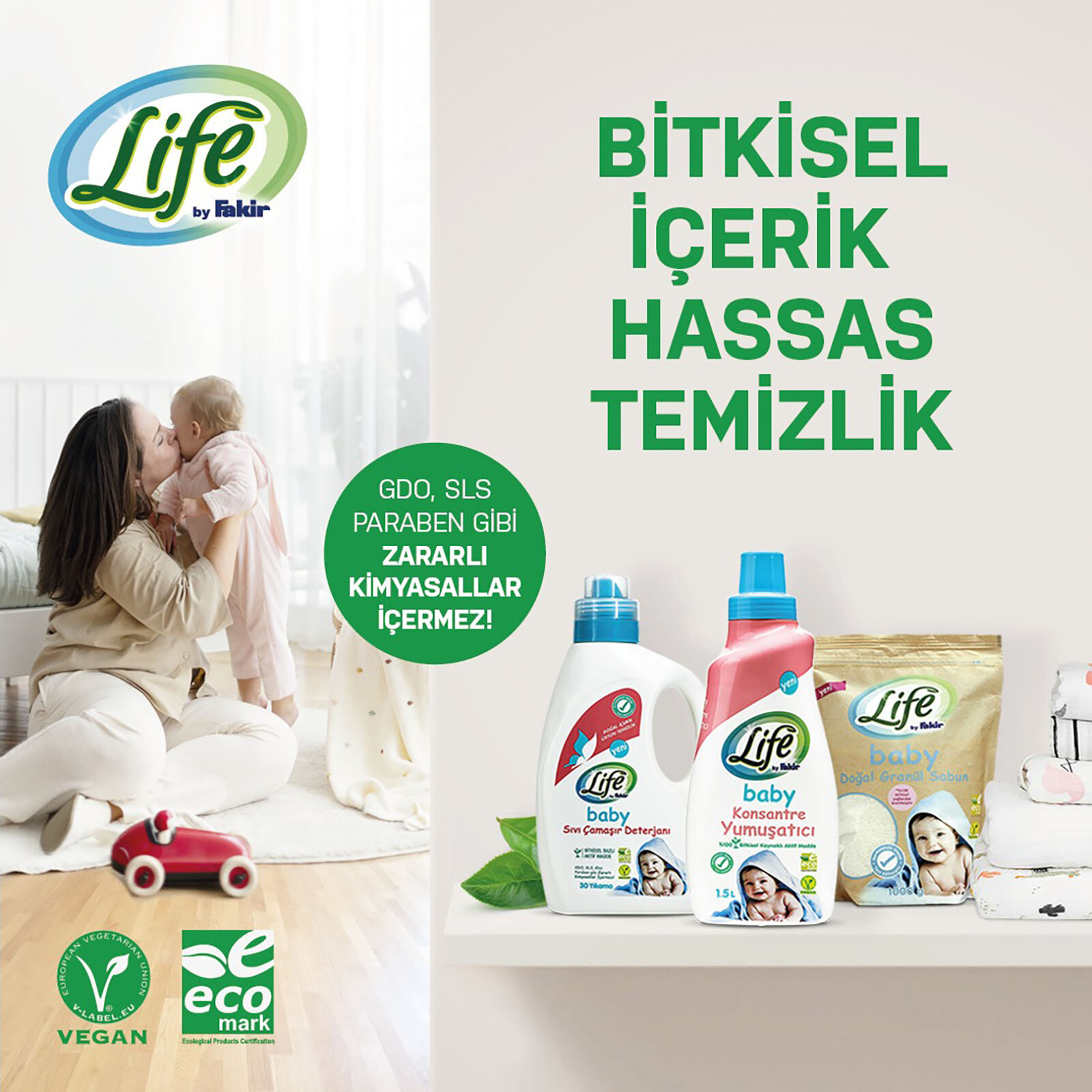 Life by Fakir Baby Doğal Granül Sabun 1000 gr