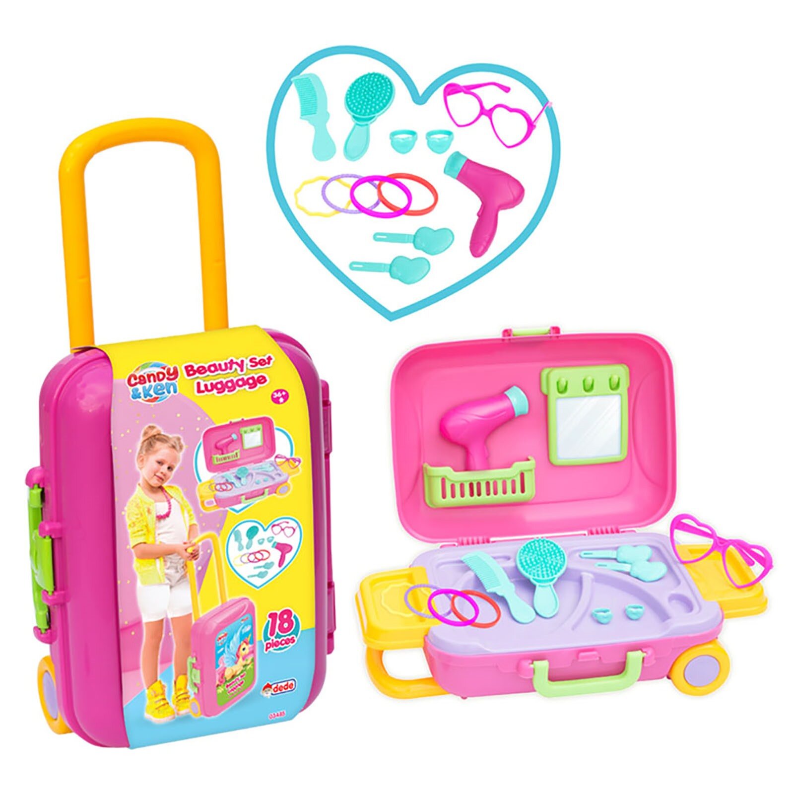 Fen Oyuncak Candy & Ken Güzellik Set Bavulum