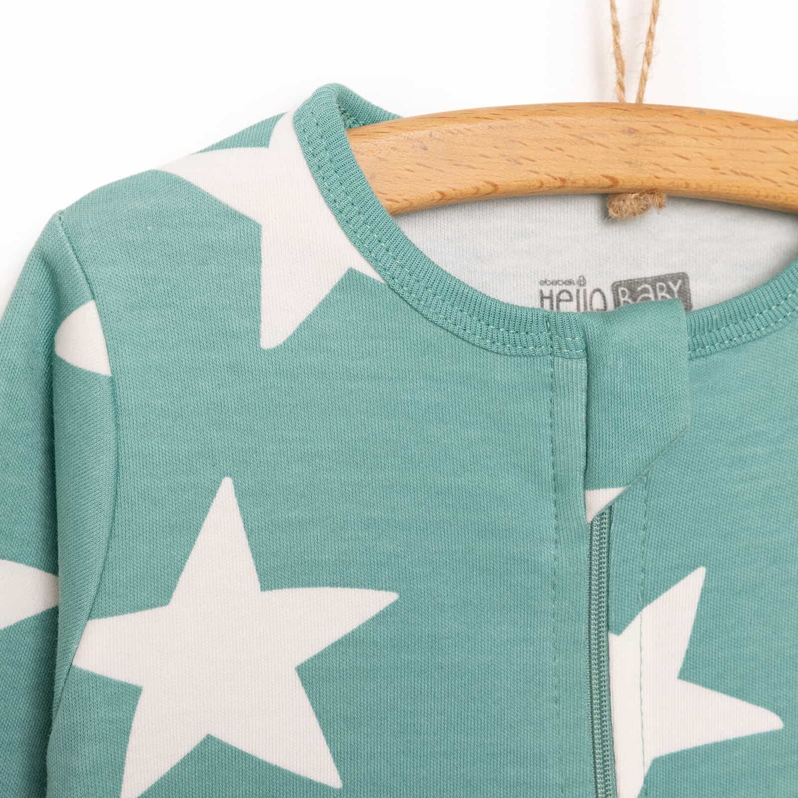 Fermuarlı Patiksiz Tulum Erkek Bebek