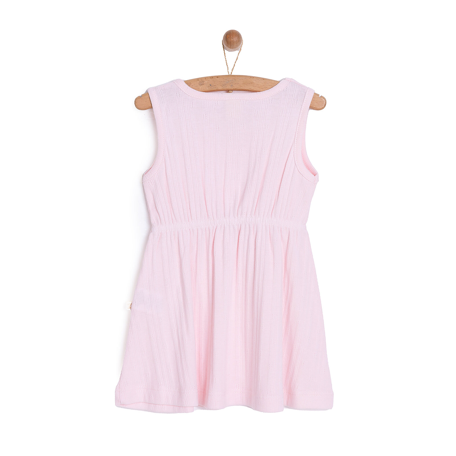 Kız Bebek Elbise Jakar Örme Düğme First Holiday Bisiklet Yaka Kısa Kol Pembe Kız Bebek Elbise Jakar Örme Düğme First Holiday Bisiklet Yaka Kısa Kol Pembe