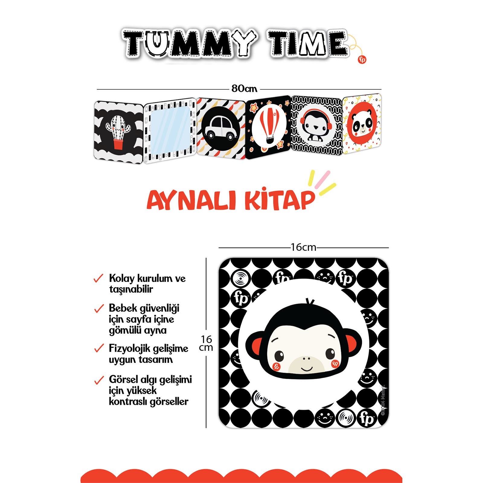 Fisher Price Aynalı Aktivite Kitabı