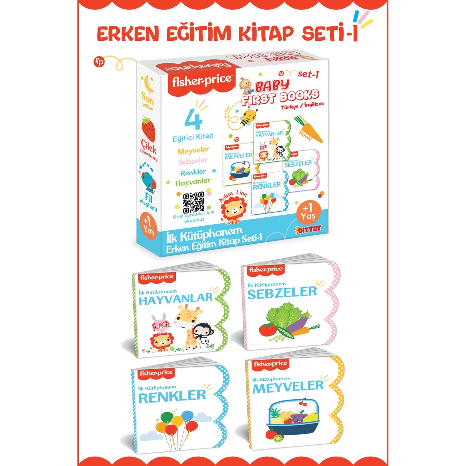 Fisher Price İlk Kütüphanem Set1 Fisher Price İlk Kütüphanem Set1