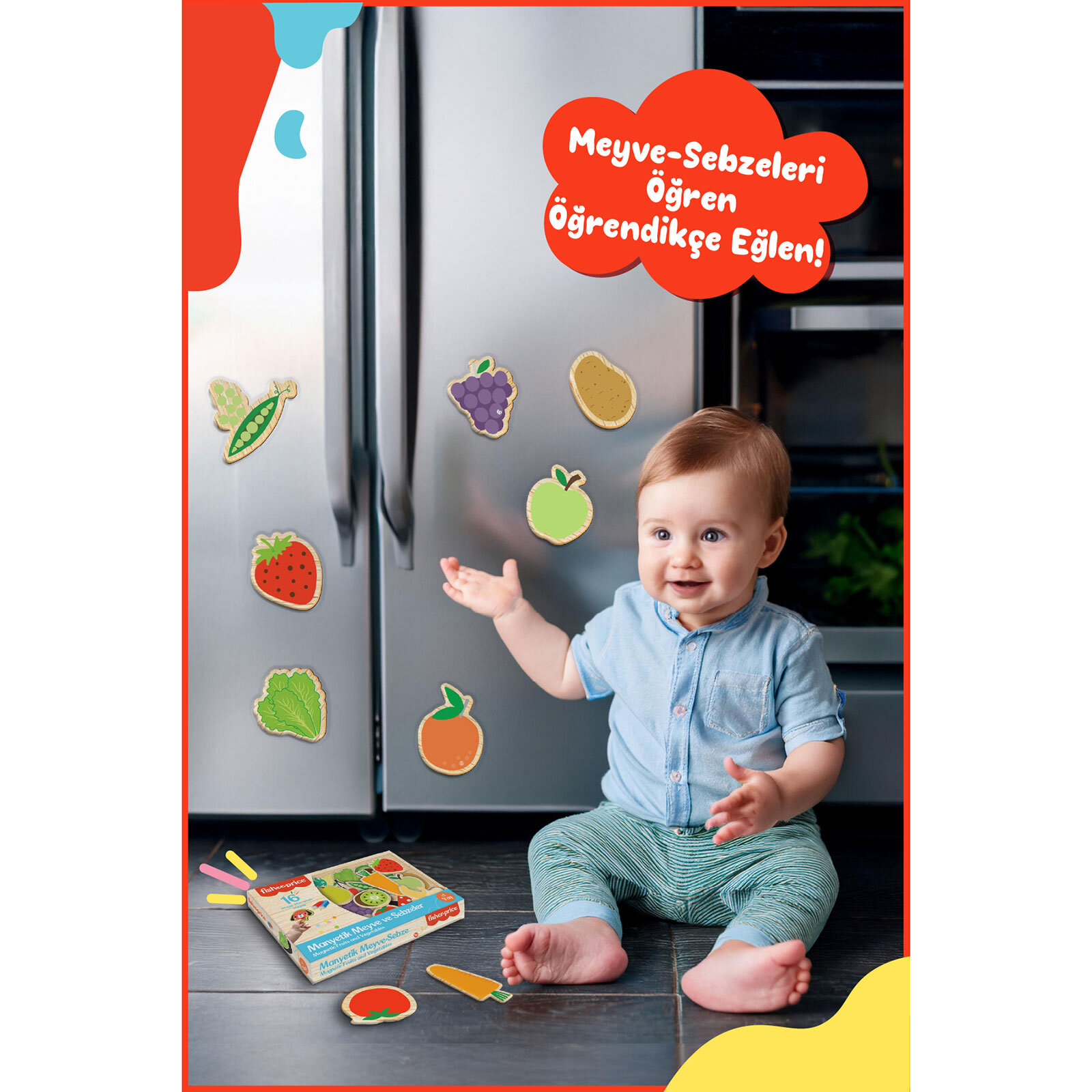 Fisher Price Manyetik Meyve Sebze Fisher Price Manyetik Meyve Sebze