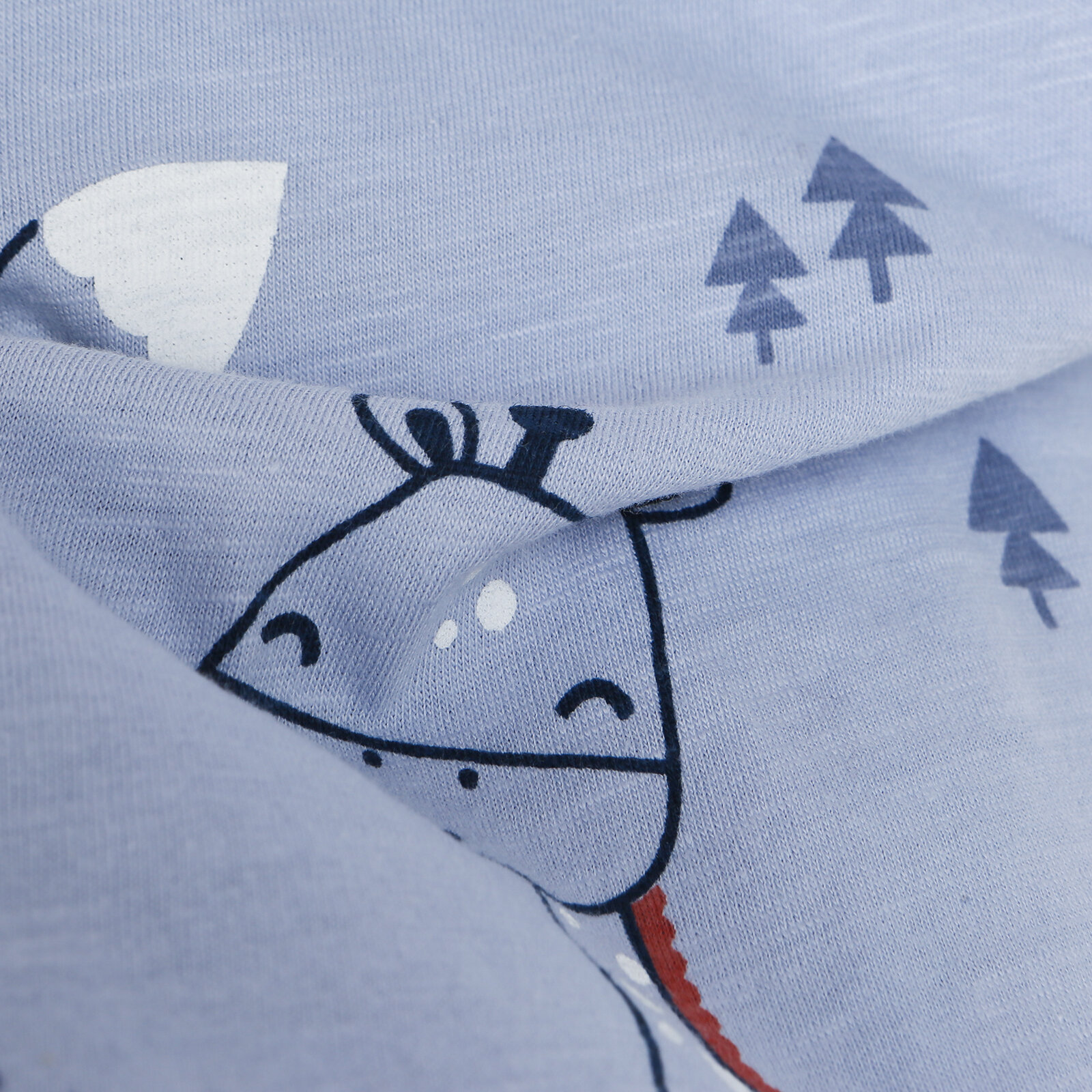 Orman Partisi Erkek Bebek Tilki Baskı Cepli Şort Salopet- Tshirt