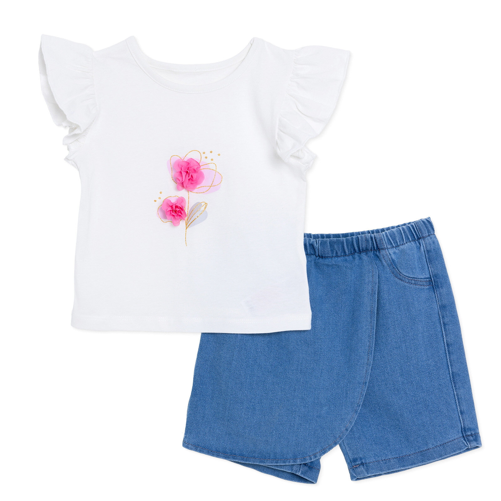 Flower Garden Bluz-Şort