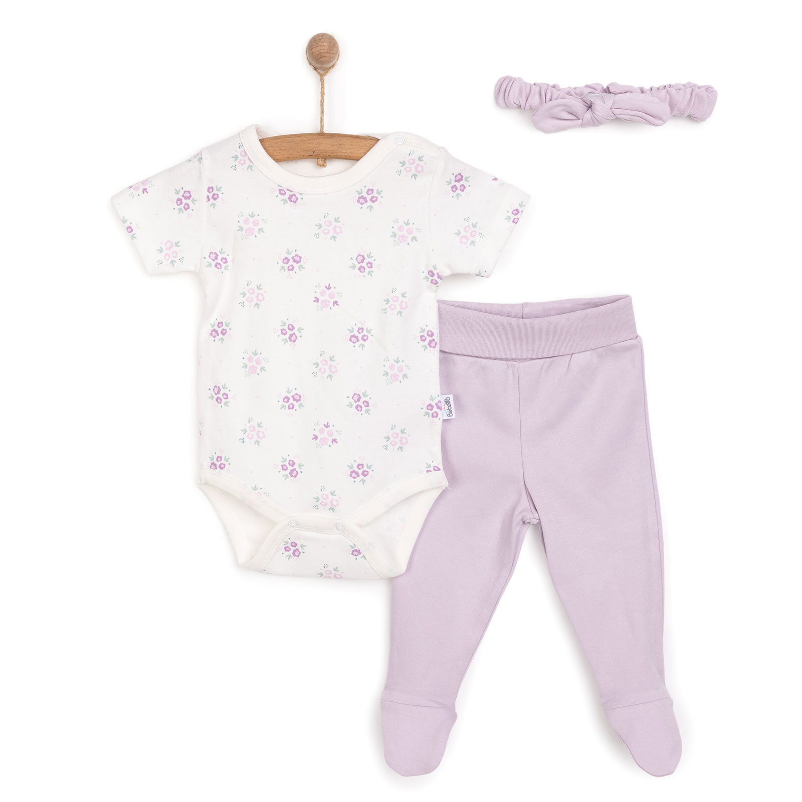 Flowers Kız Bandana-Body-Alt Kız Bebek Flowers Kız Bandana-Body-Alt Kız Bebek