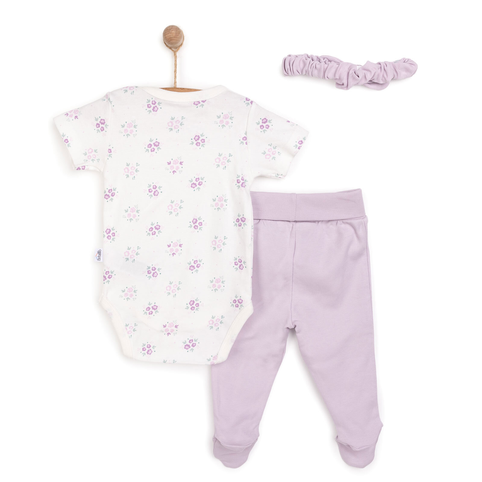 Flowers Kız Bandana-Body-Alt Kız Bebek Flowers Kız Bandana-Body-Alt Kız Bebek