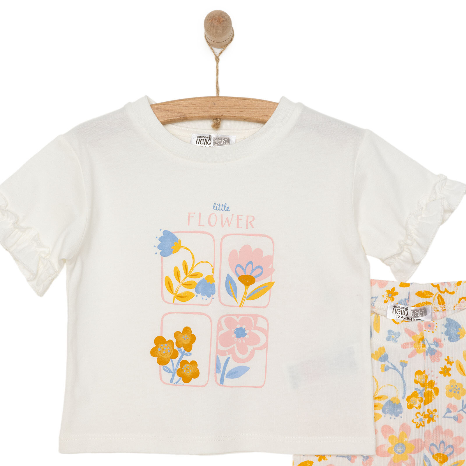 Flowers Kız Tshirt-Tayt Kız Bebek