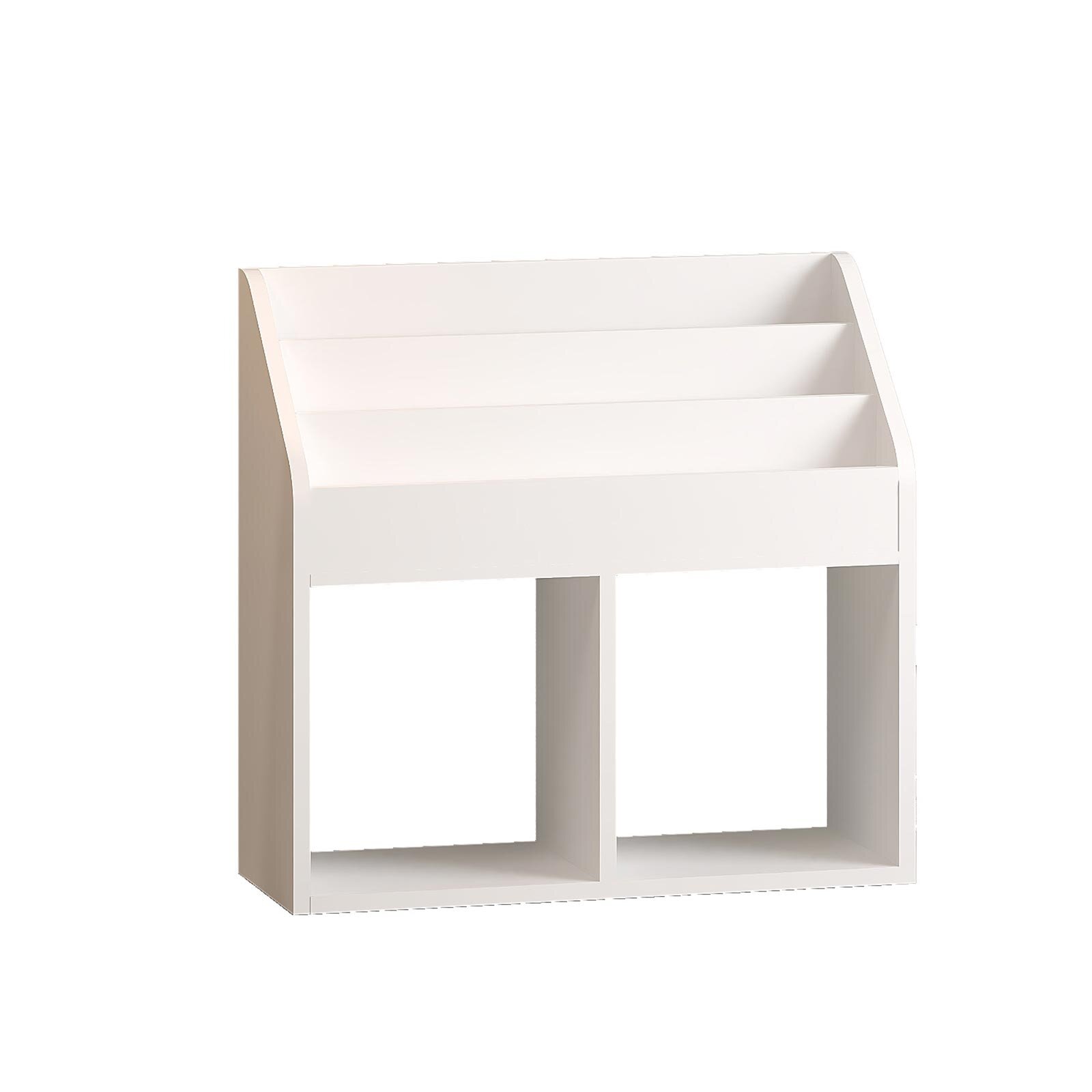 Ahşap Montessori Çocuk Kitaplık Beyaz Ahşap Montessori Çocuk Kitaplık Beyaz