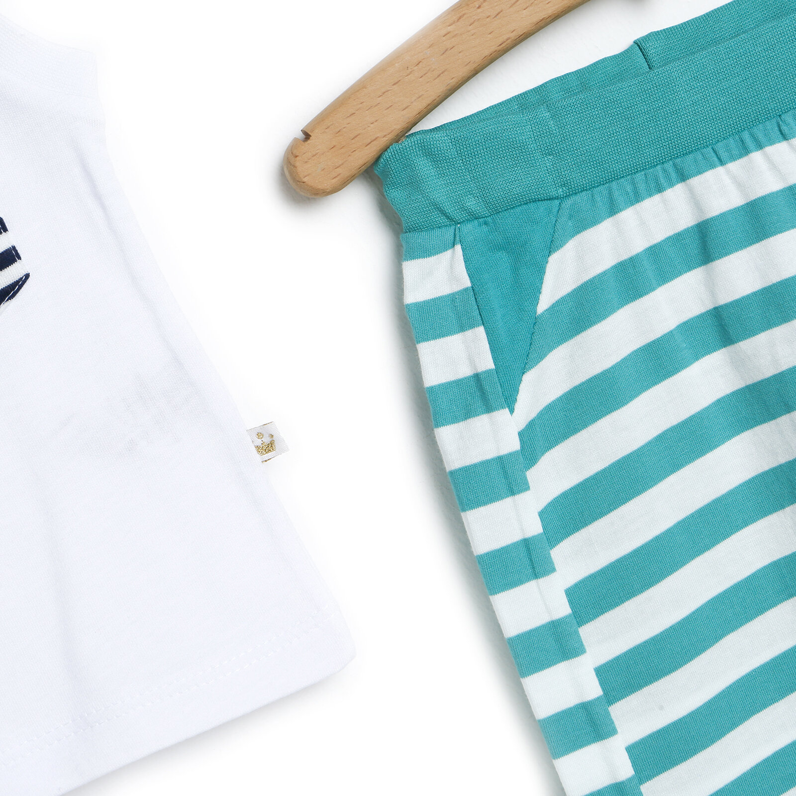 Yenidoğan Gezegen Atlet Tshirt-Patiksiz Alt 2li Takım