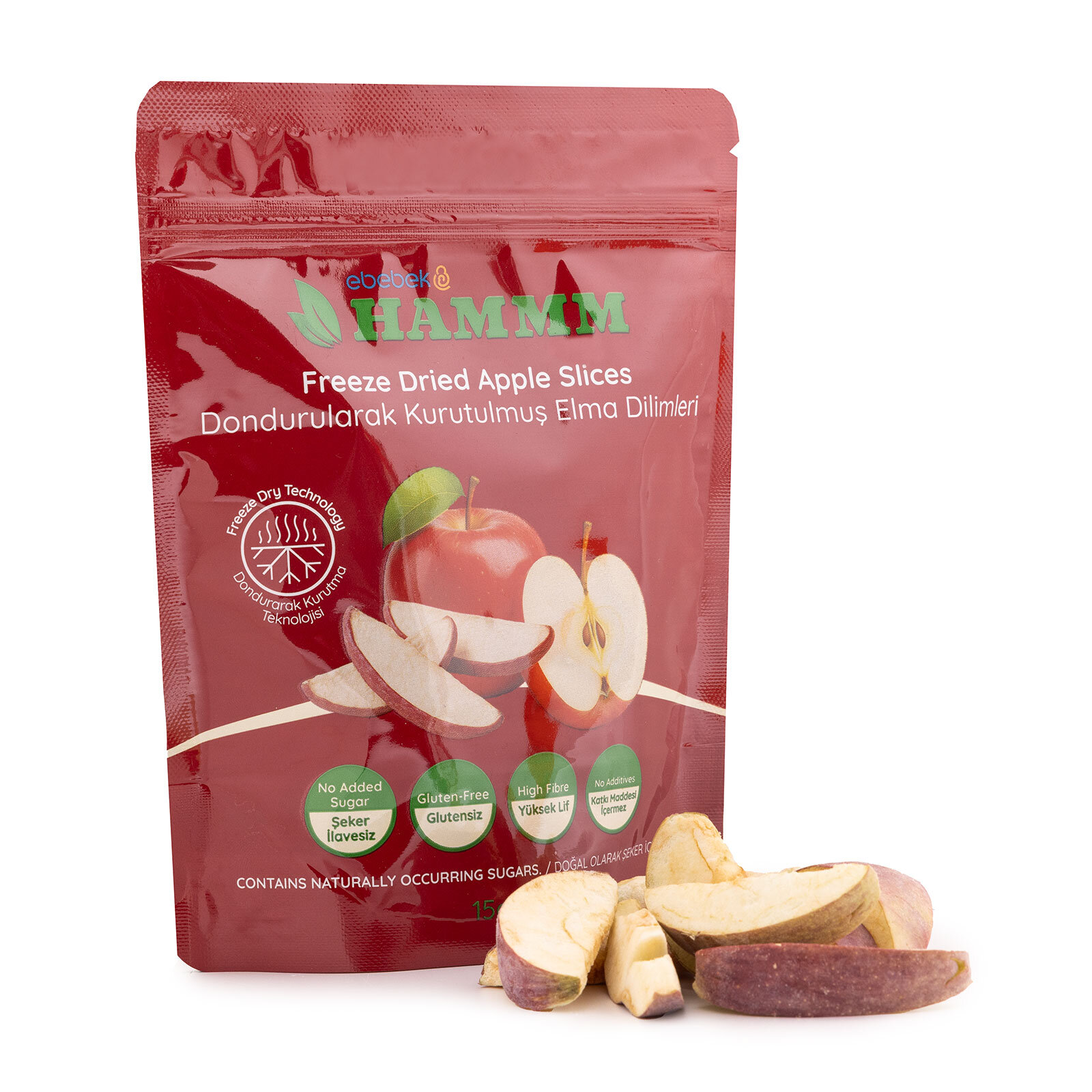 Freeze Dried Elma Dilimleri 15 gr