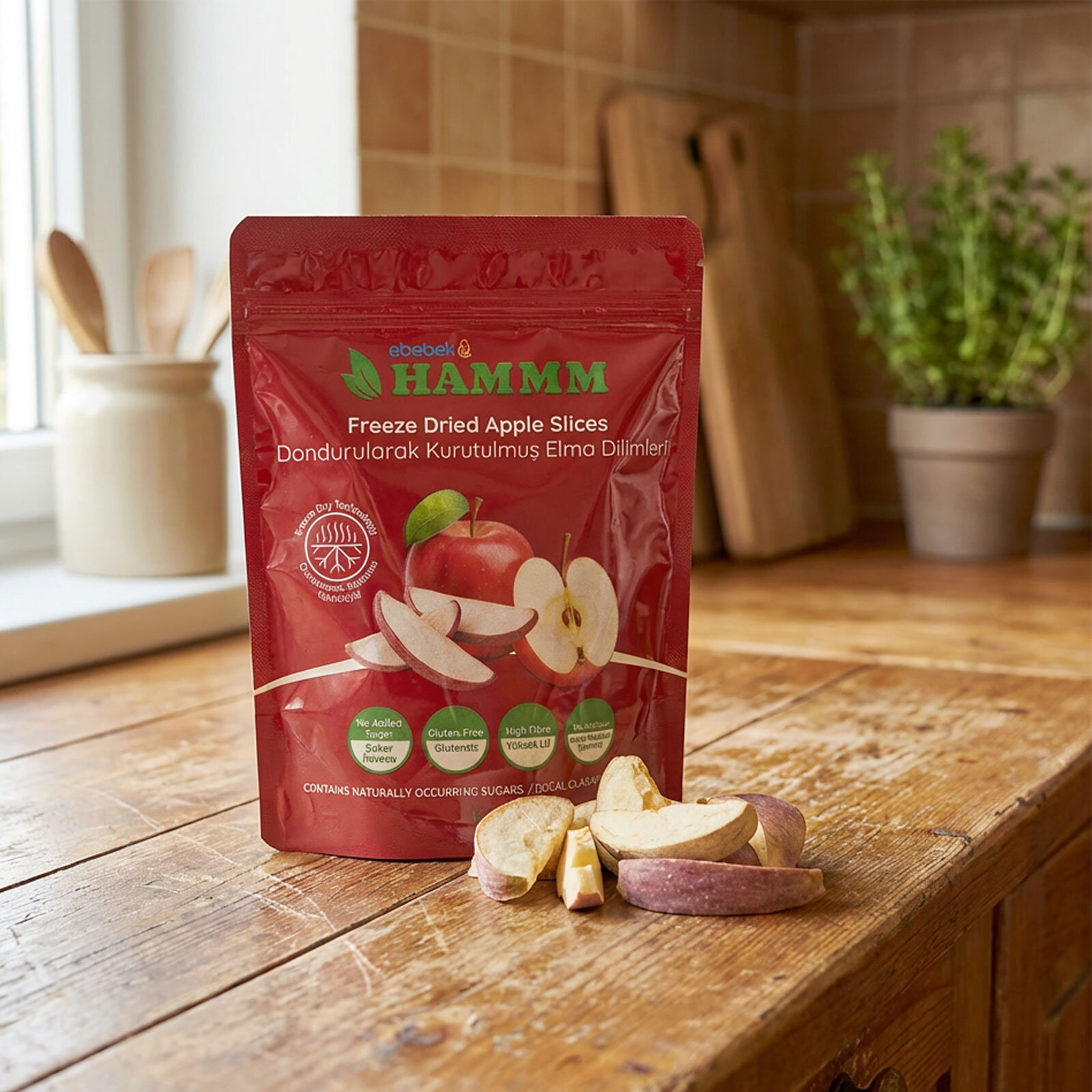 Freeze Dried Elma Dilimleri 15 gr