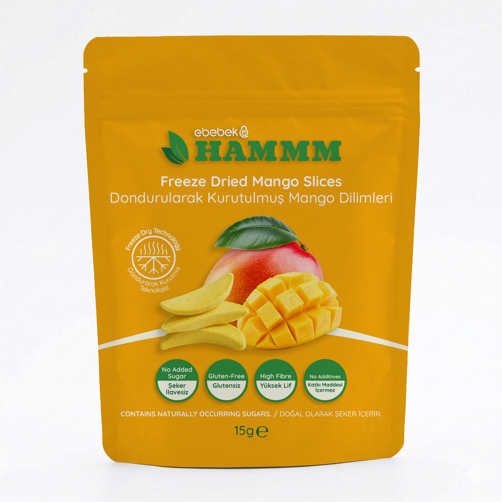 Freeze Dried Mango Dilimleri 15 gr Freeze Dried Mango Dilimleri 15 gr