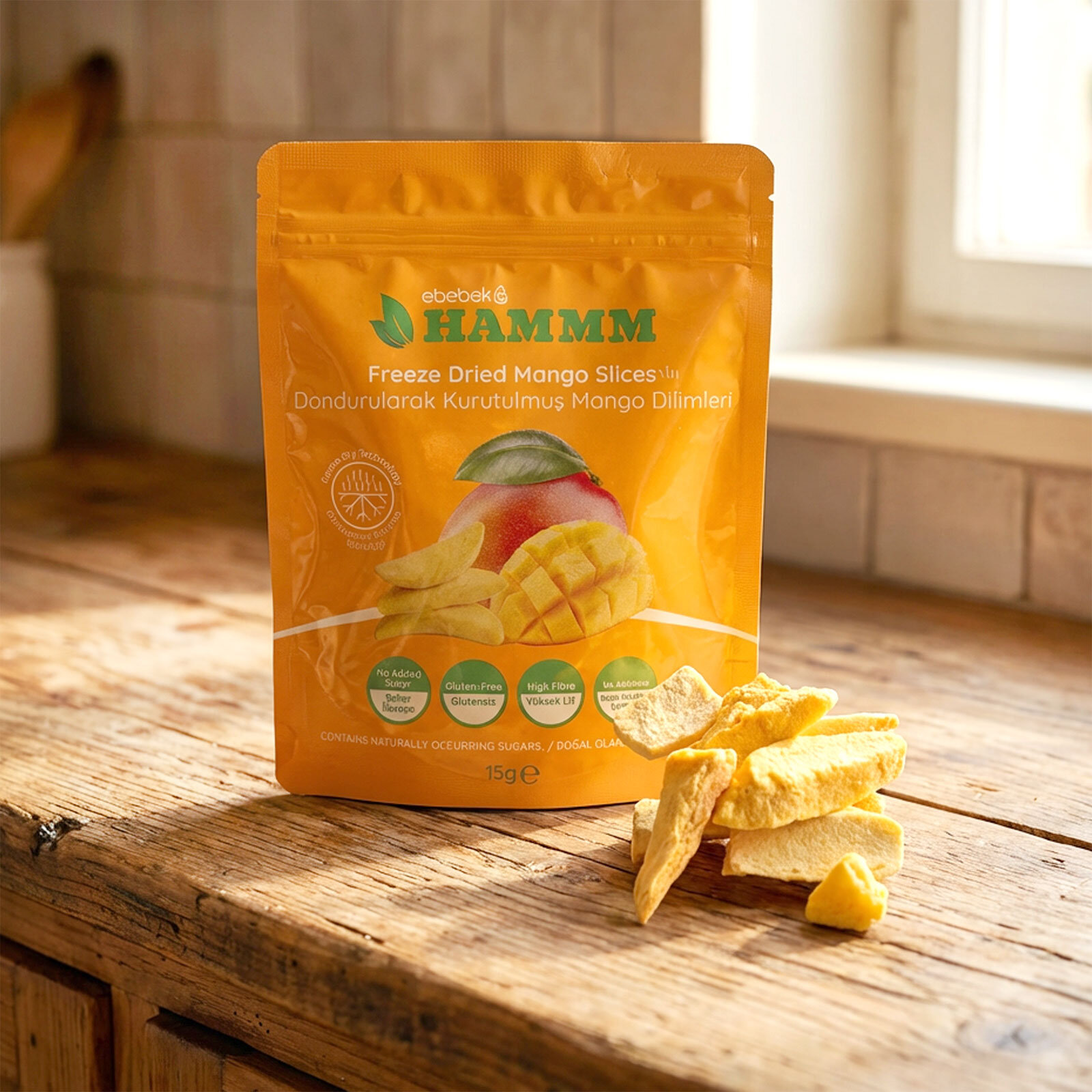 Freeze Dried Mango Dilimleri 15 gr