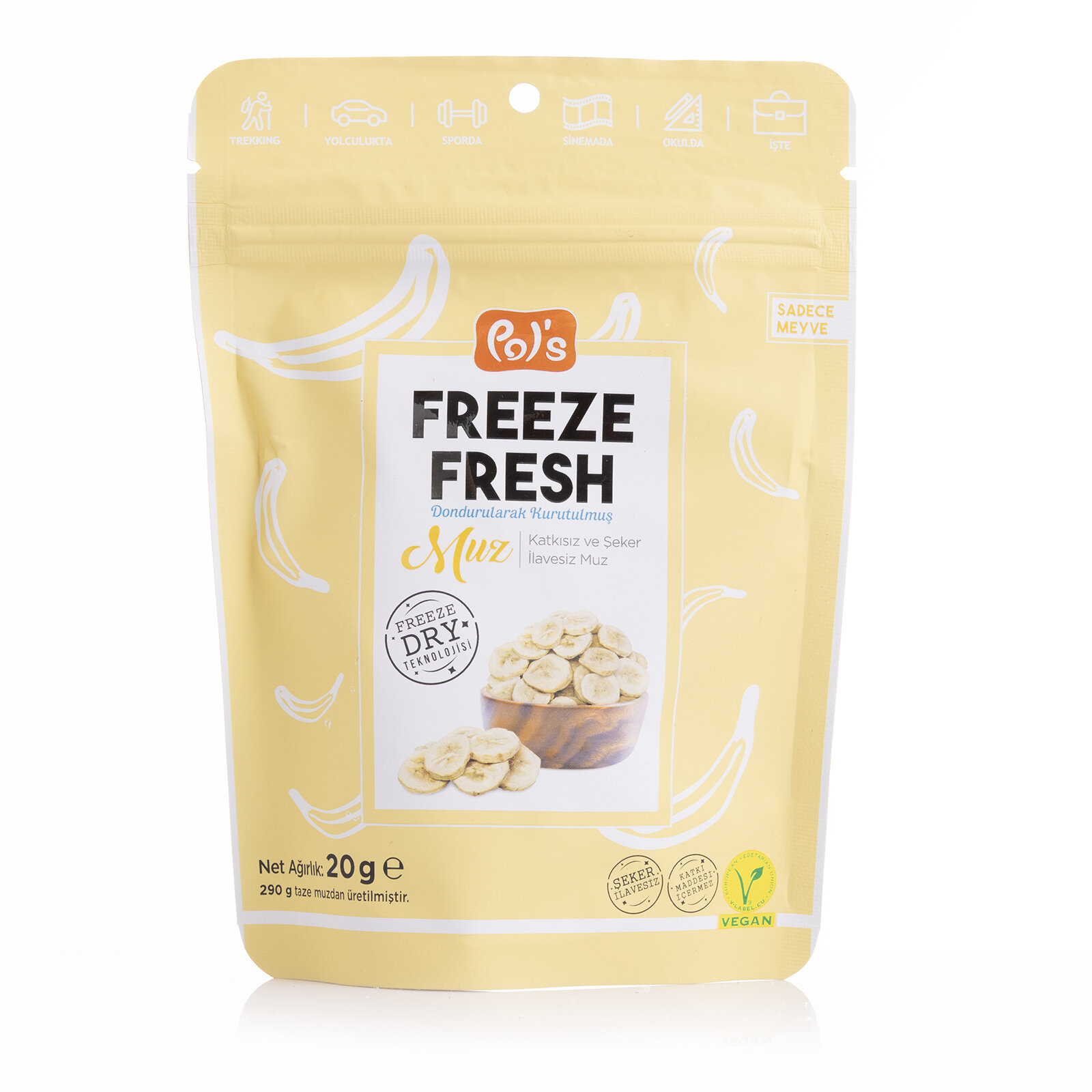 Freeze Fresh Dilim Muz 20 gr Freeze Fresh Dilim Muz 20 gr