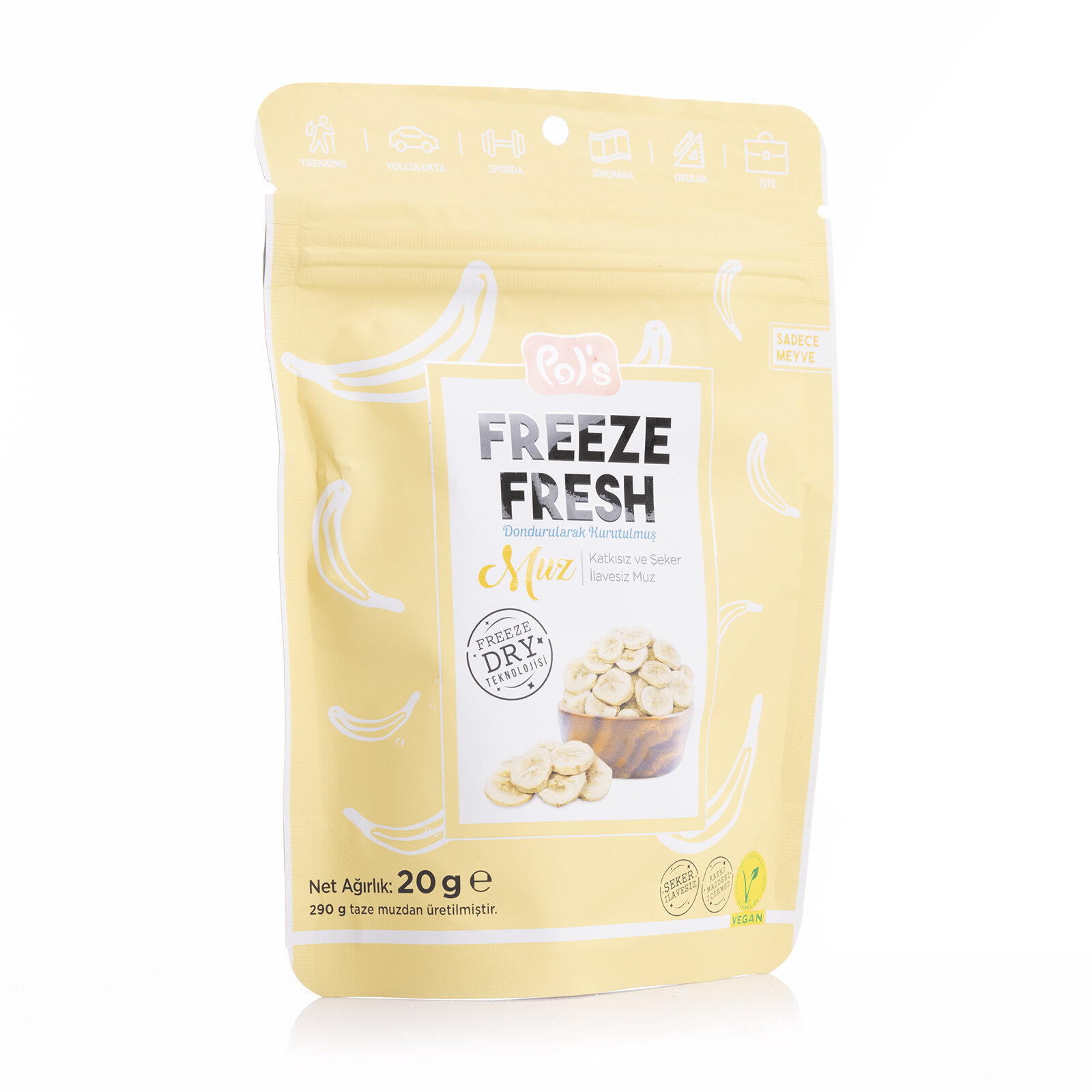 Freeze Fresh Dilim Muz 20 gr Freeze Fresh Dilim Muz 20 gr