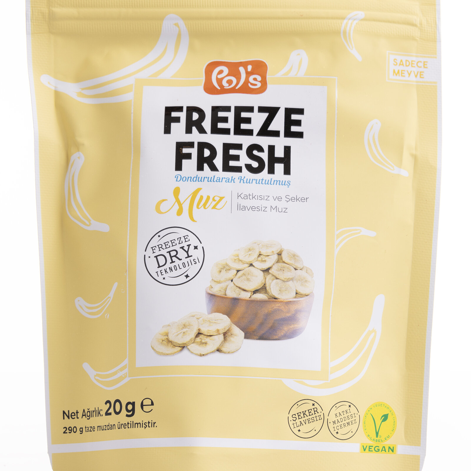 Freeze Fresh Dilim Muz 20 gr Freeze Fresh Dilim Muz 20 gr