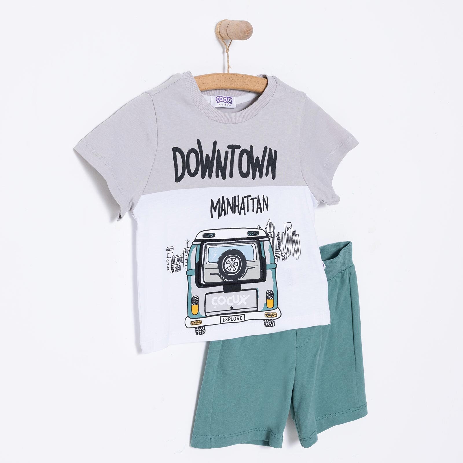 Fun World 3D Erkek Tshirt-Şort Erkek Bebek