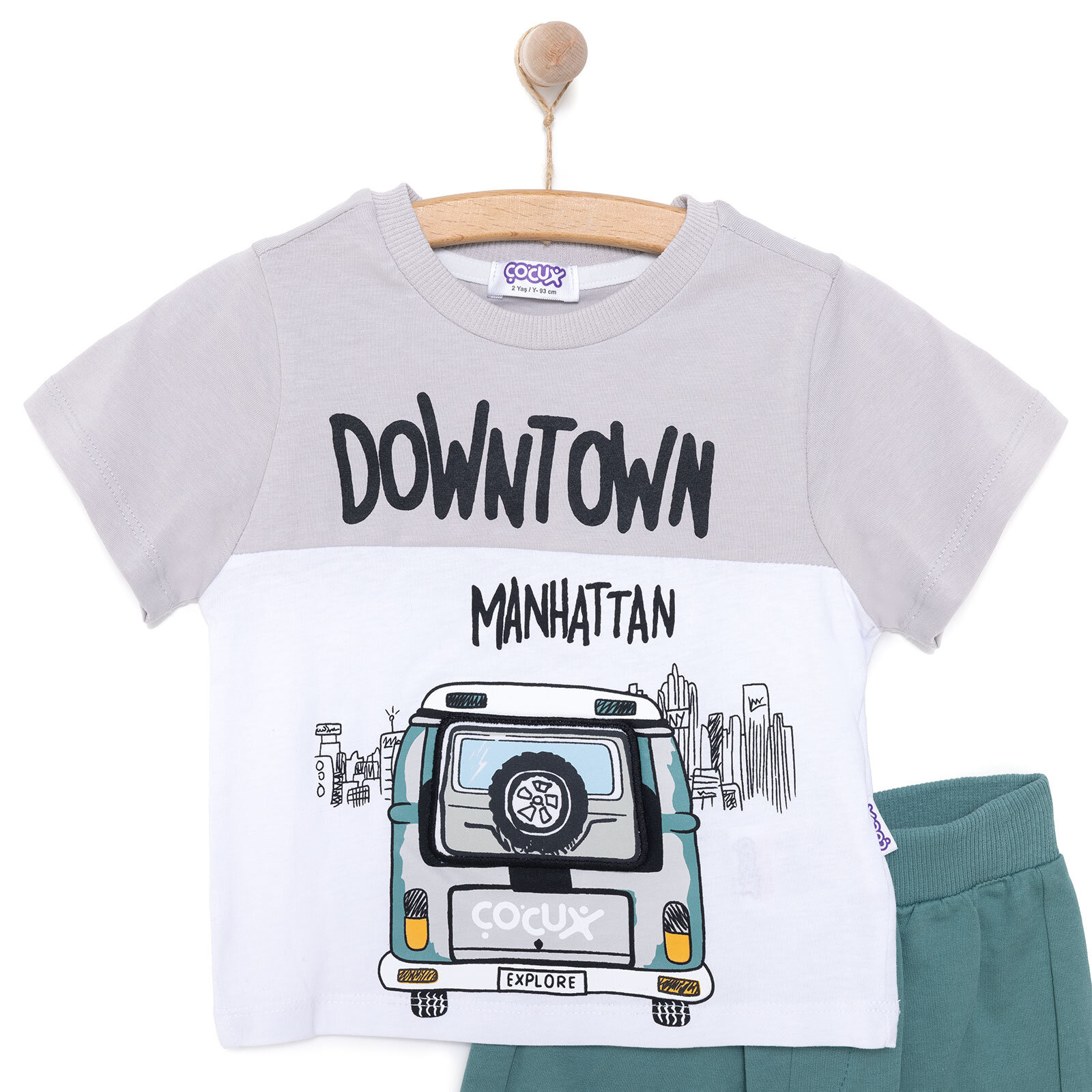 Fun World 3D Erkek Tshirt-Şort Erkek Bebek