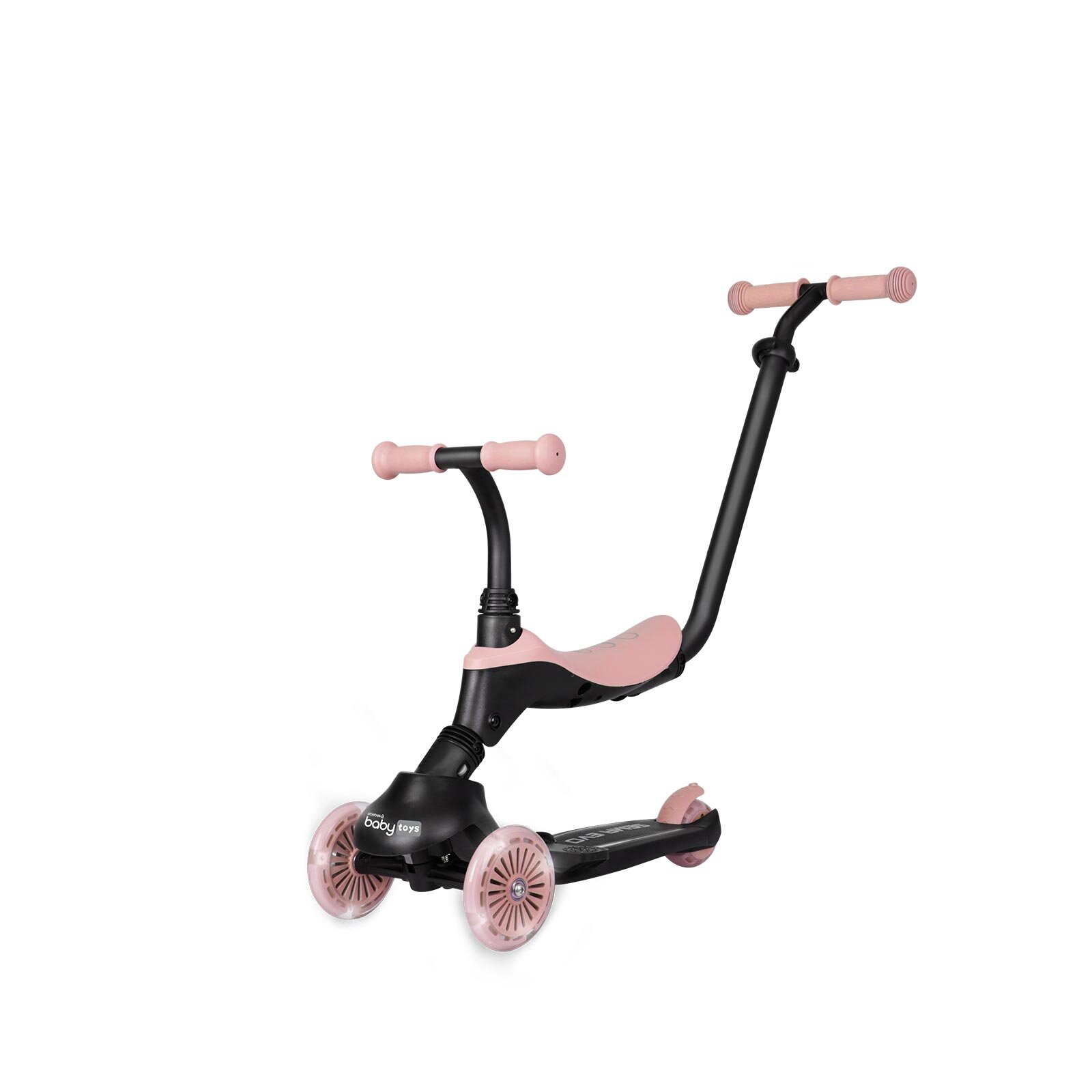 Funride 5in1 Işıklı Scooter-Mercan Pembe