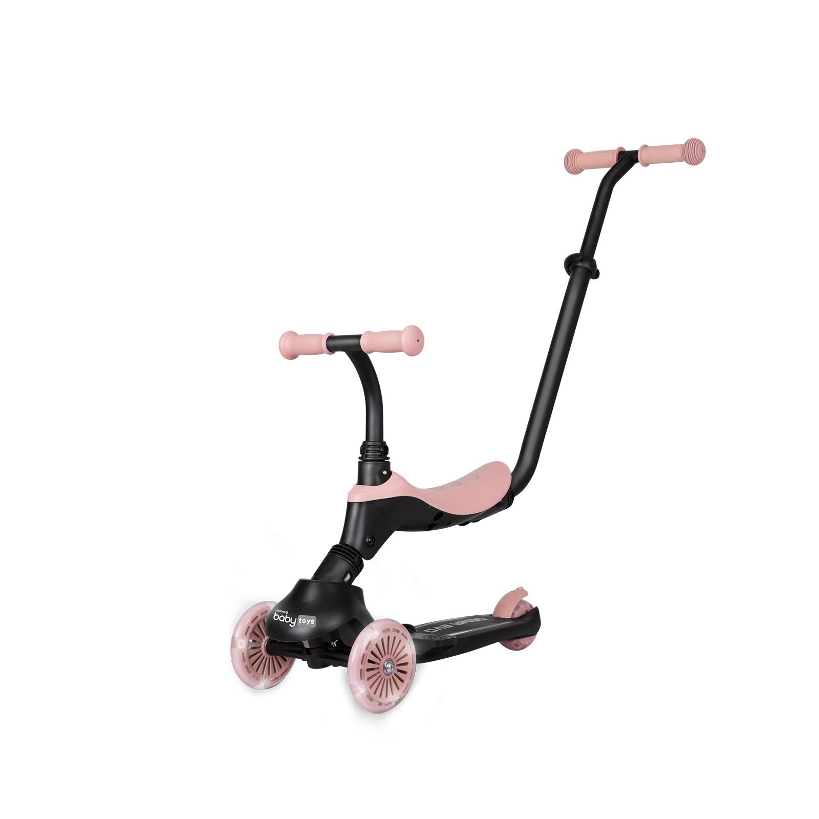 Funride 5in1 Işıklı Scooter-Mercan Pembe