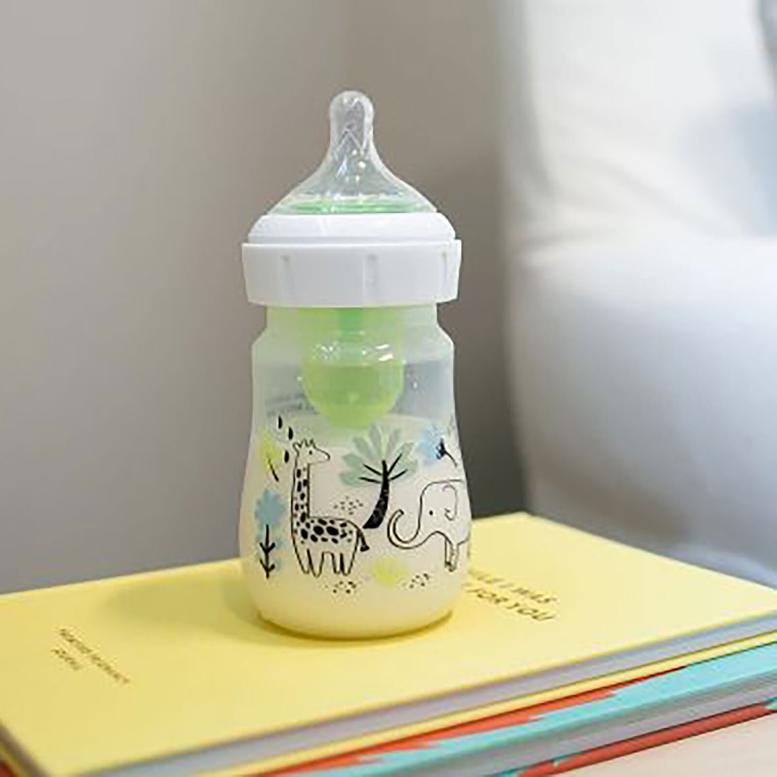 DB 51008 Geniş Ağız Anti-Kolik Options+ 150 ml PP , Orman Fil Desenli DB 51008 Geniş Ağız Anti-Kolik Options+ 150 ml PP , Orman Fil Desenli