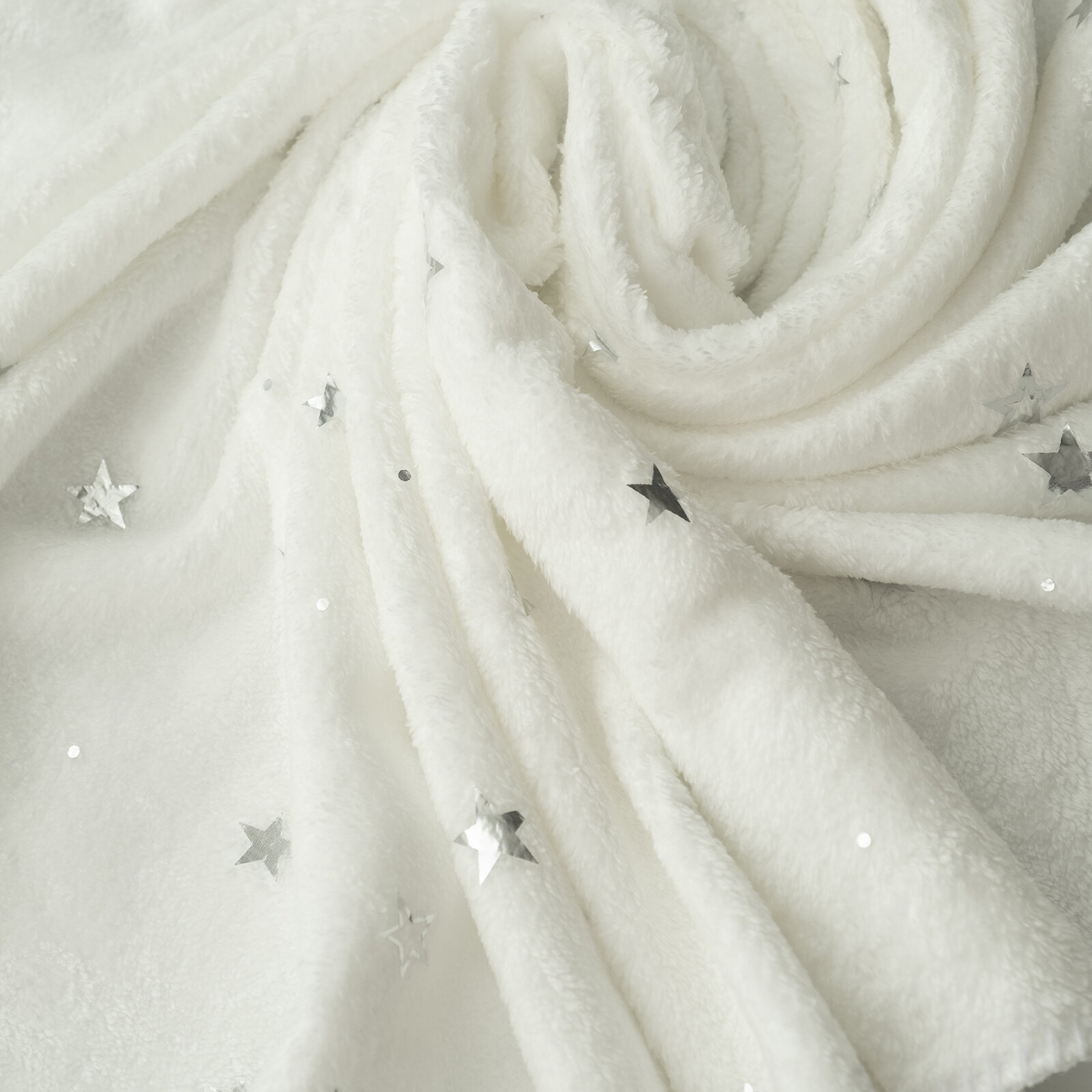 Glitter Yıldız Baskılı Bebek Battaniye 80x100 cm