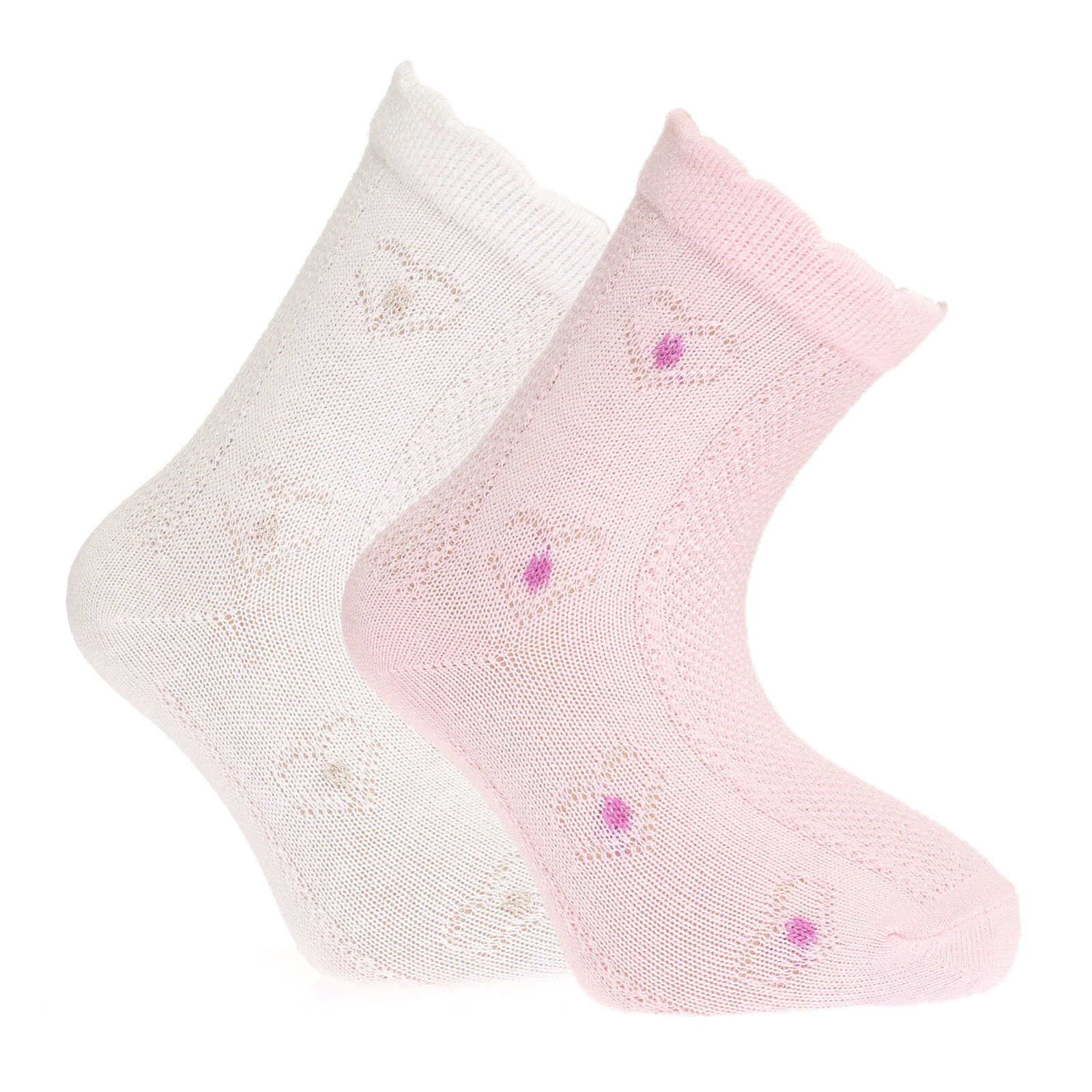 Glowing kids Desenli 2li Soket Çorap Kız Bebek