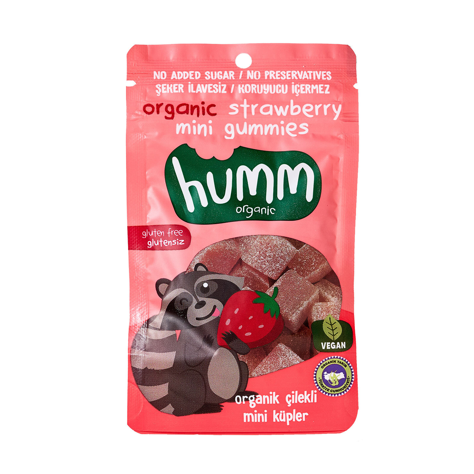 Glutensiz Vegan Çilekli  Mini Küpler