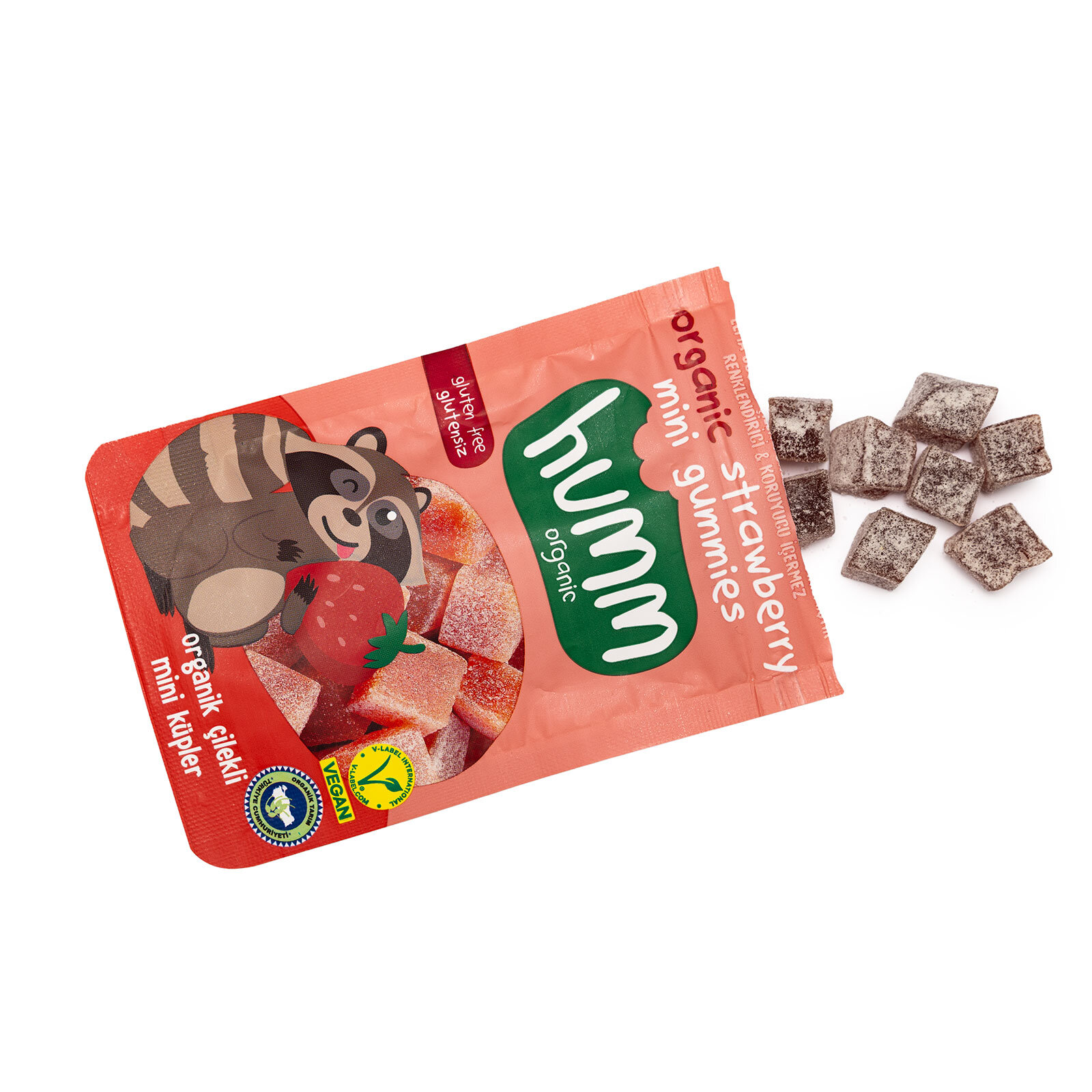 Glutensiz Vegan Çilekli  Mini Küpler