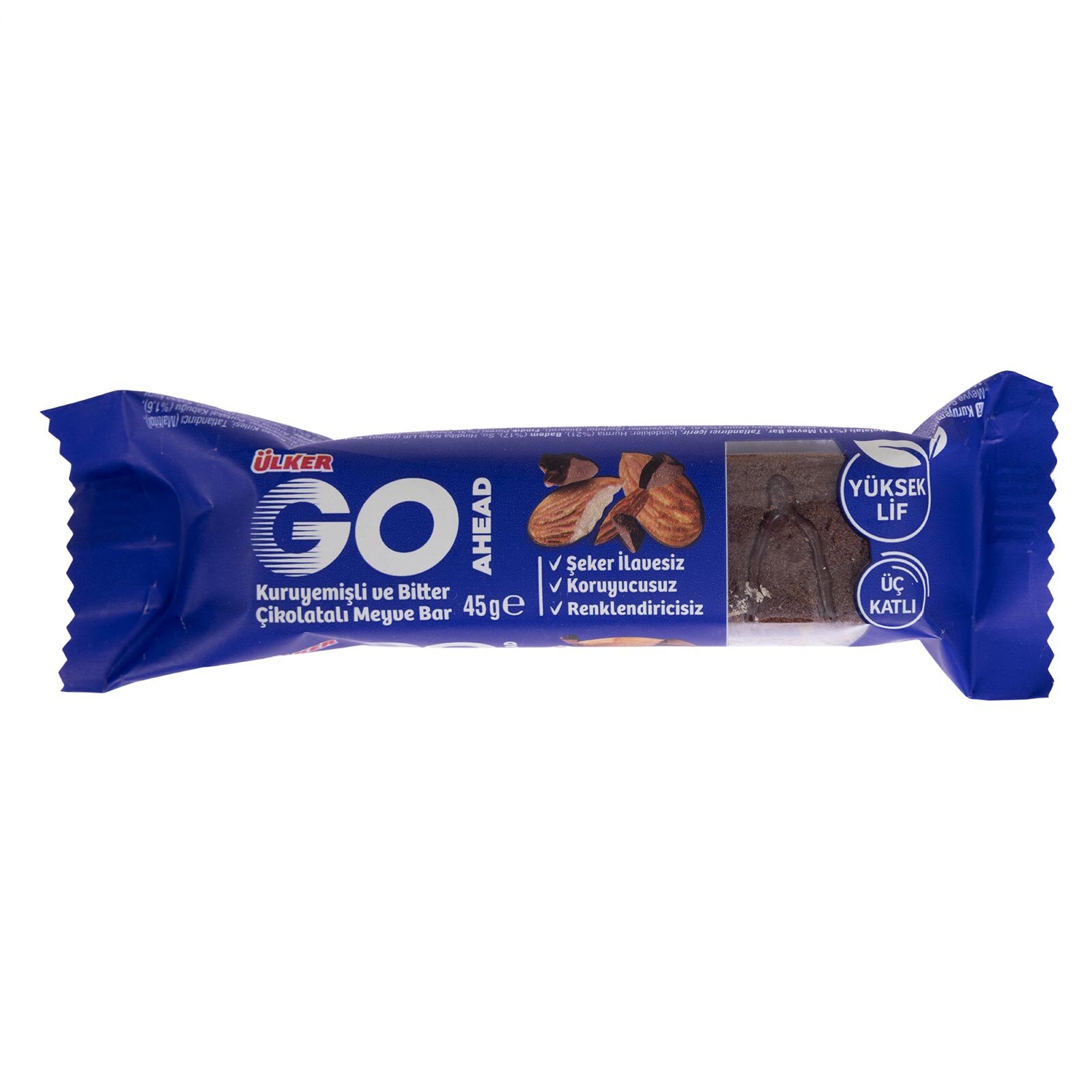 Go Ahead Üç Katlı Lezzet Kuruyemişli ve Bitter Çikolatalı Meyve Bar Go Ahead Üç Katlı Lezzet Kuruyemişli ve Bitter Çikolatalı Meyve Bar