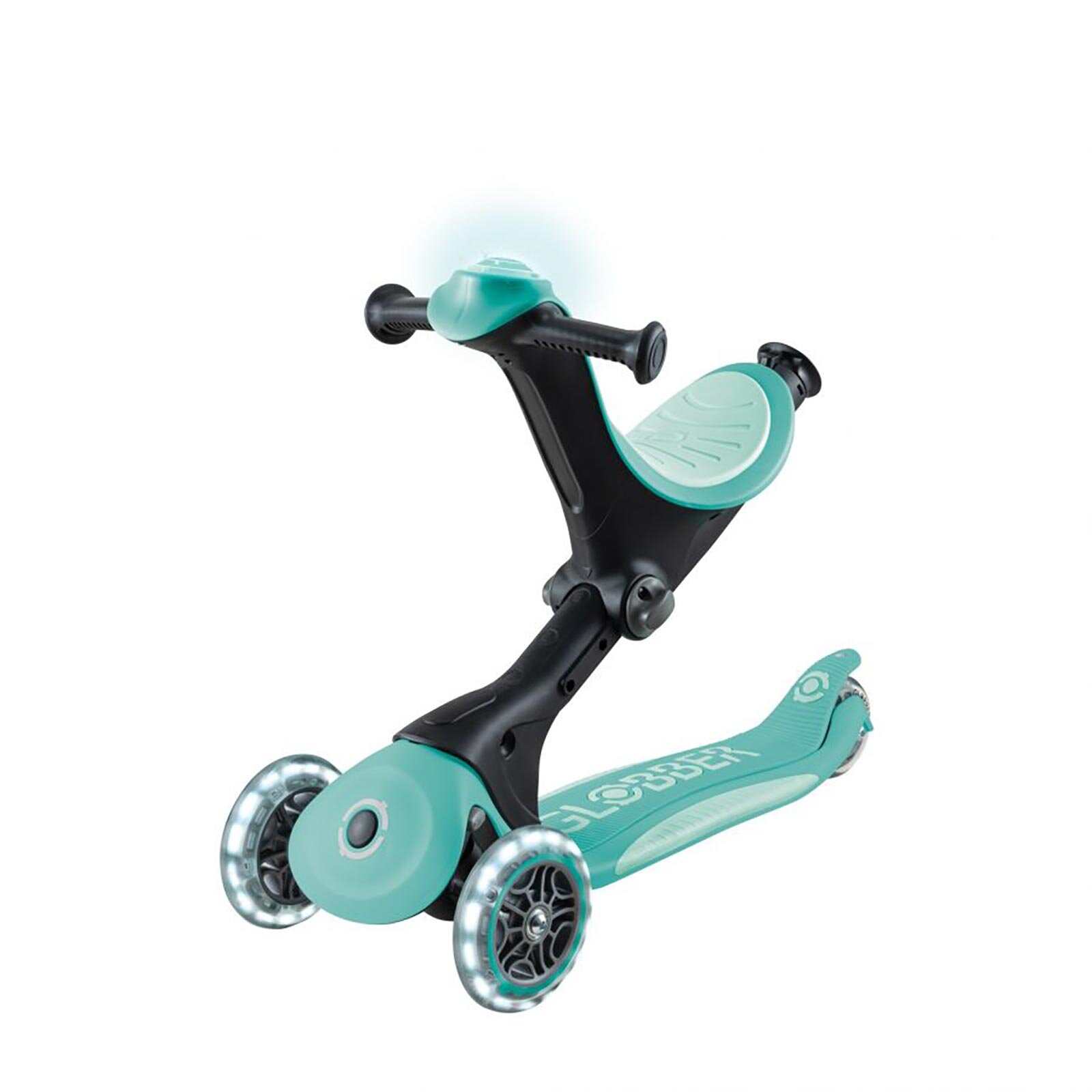 Globber Go Up Deluxe Işıklı Scooter - Mint Yeşili - ebebek